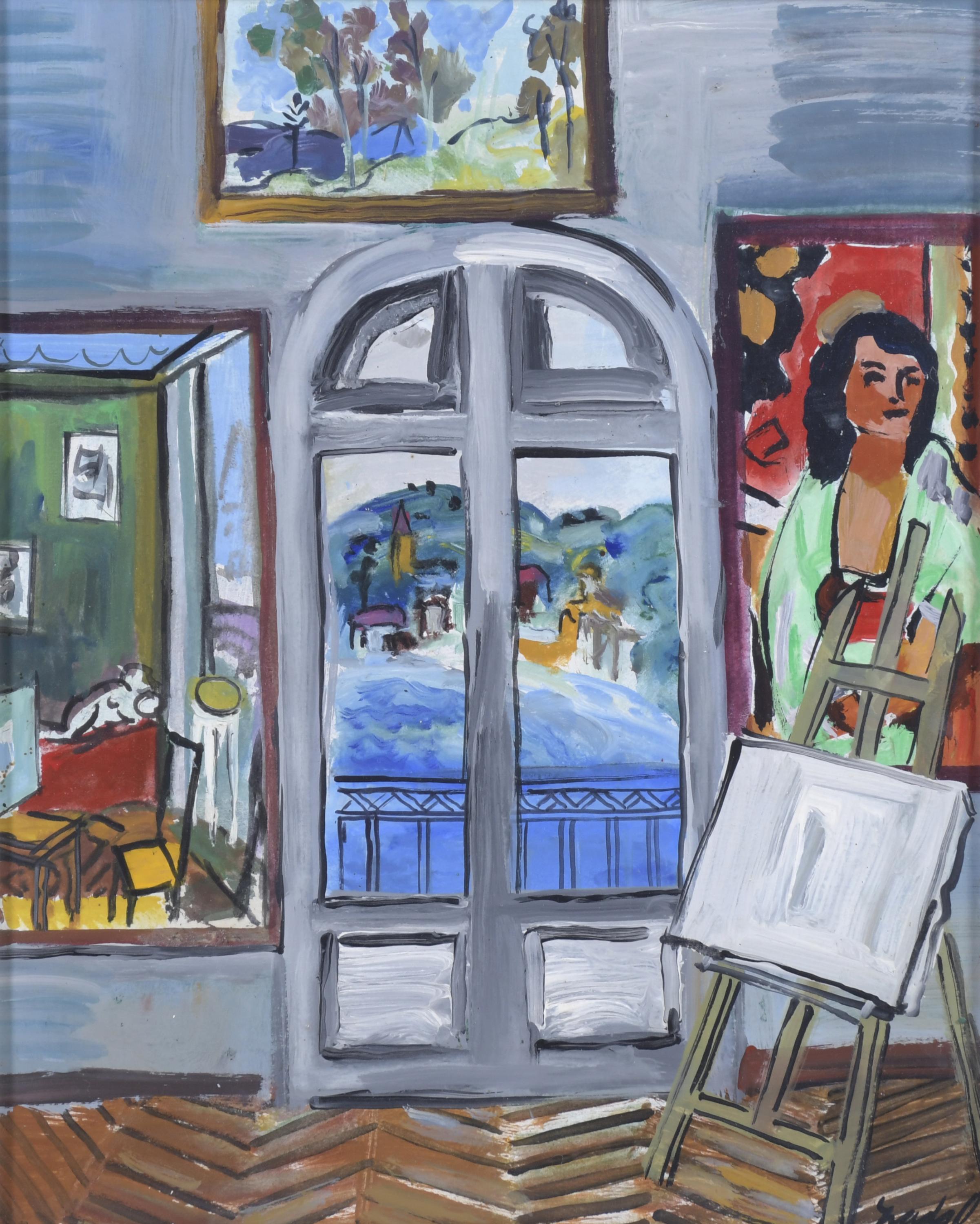 CARLES NADAL (1917-1998). "ESTUDIO DEL PINTOR".