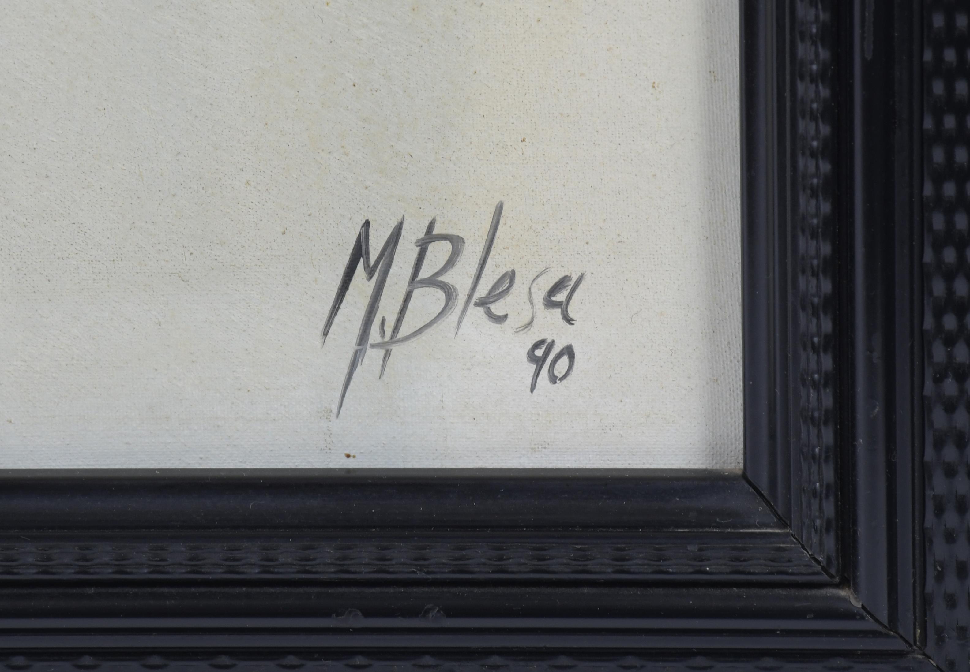 MANUEL BLESA (1945). "Bodegón cerámica", 1990.