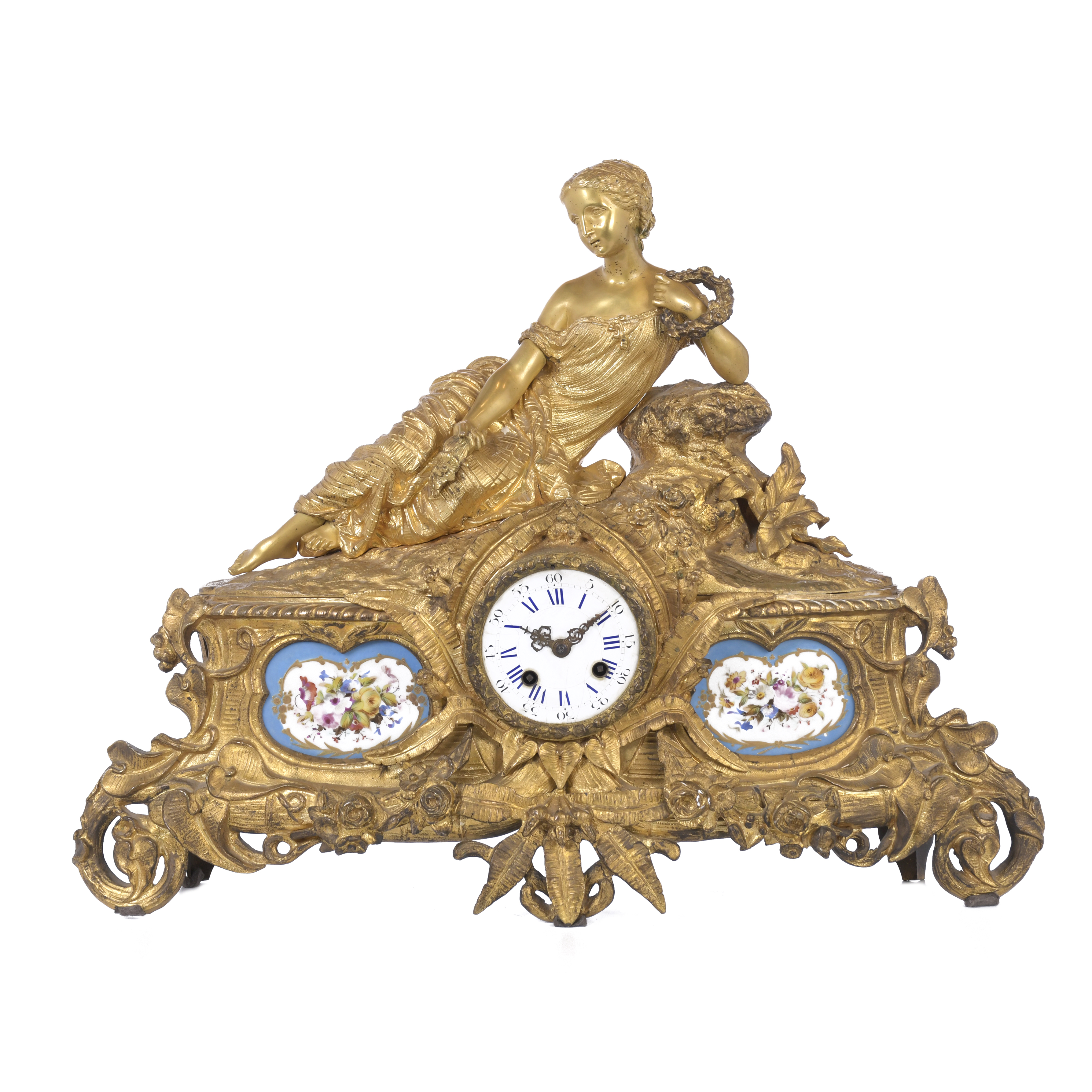 RELOJ DE SOBREMESA NAPOLEÓN III, FIN. SIGLO XIX. 