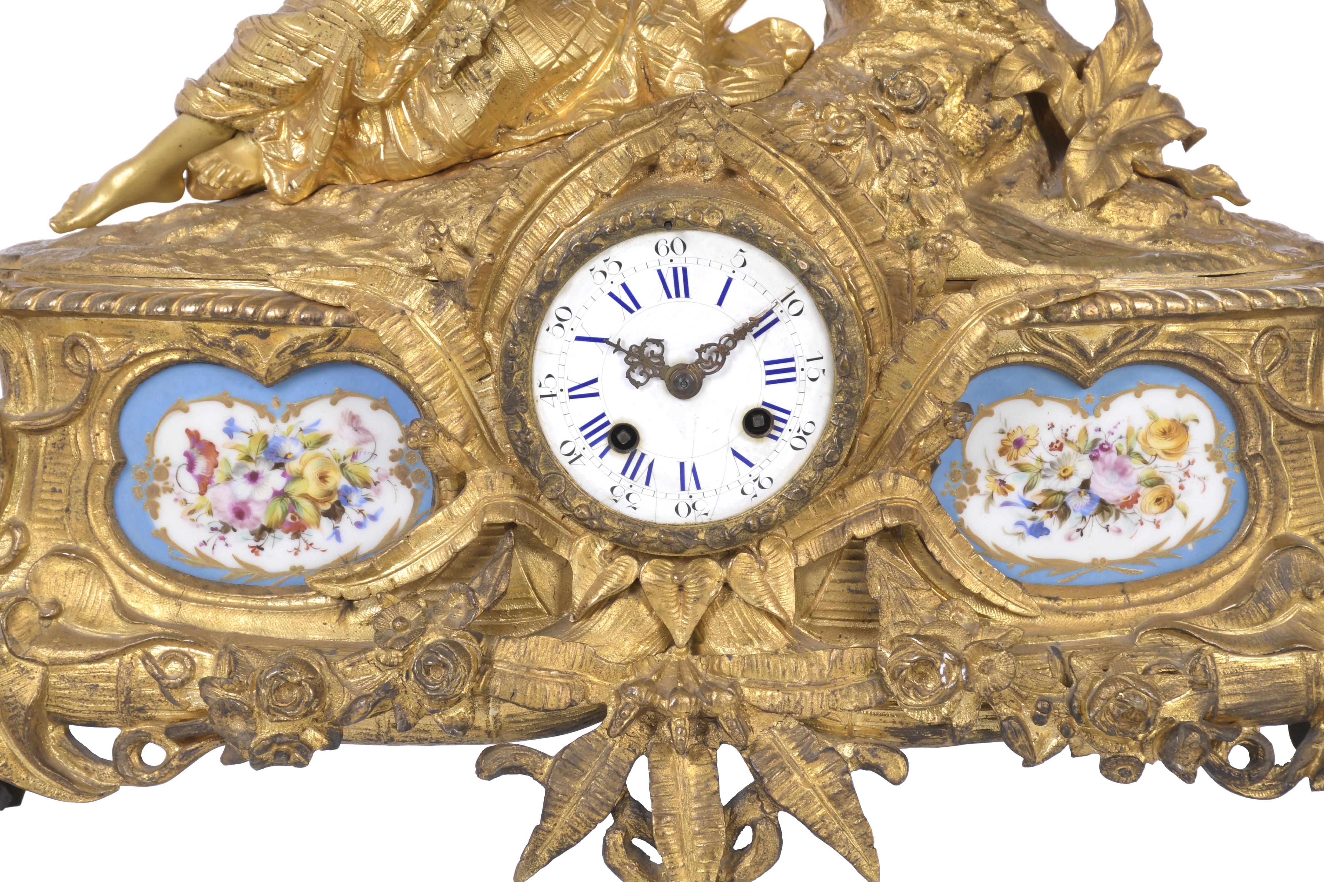 RELOJ DE SOBREMESA NAPOLEÓN III, FIN. SIGLO XIX. 