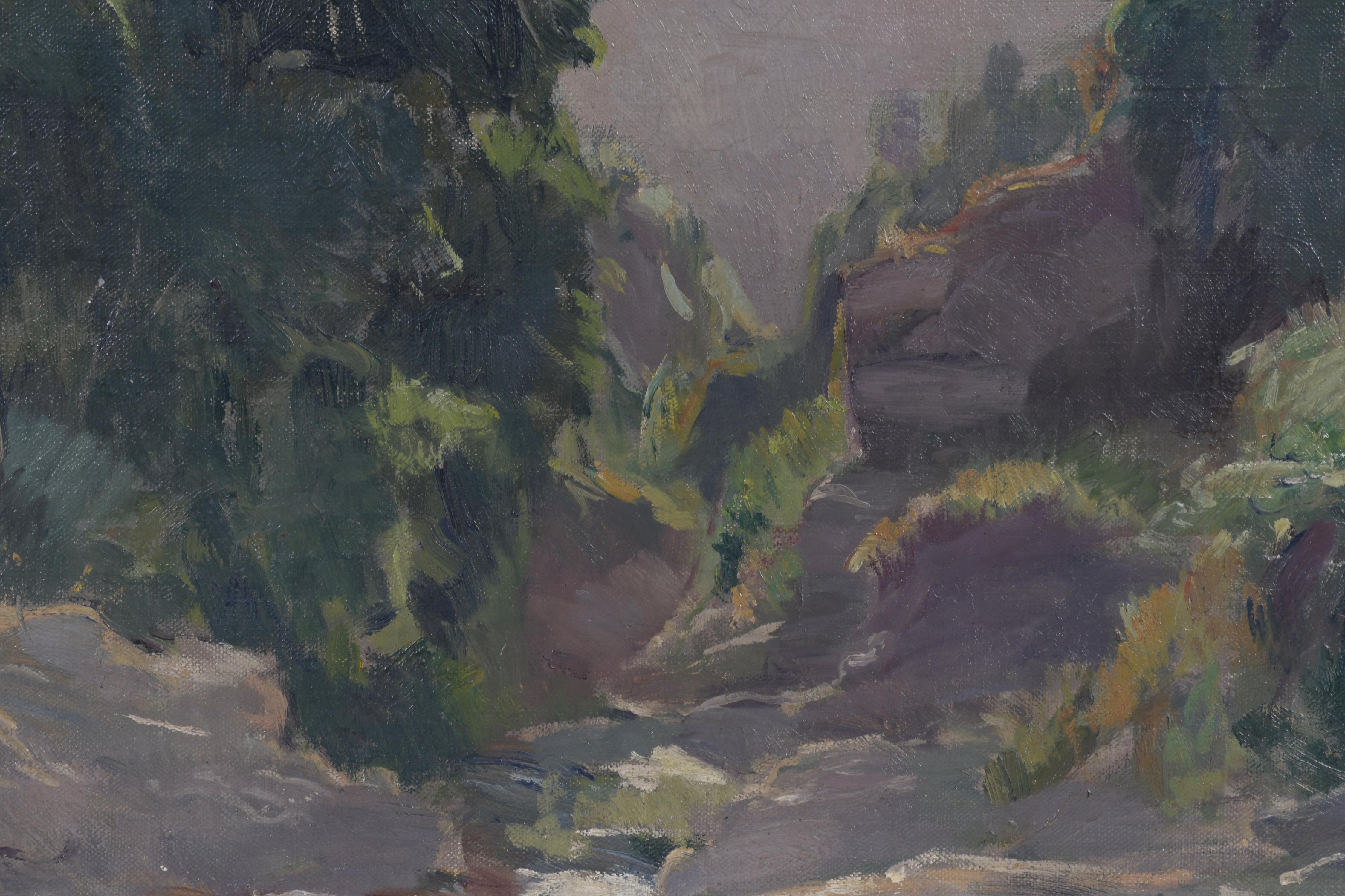 ALEXANDRE DE CABANYES MARQUES (1877-1972). "Paisaje".