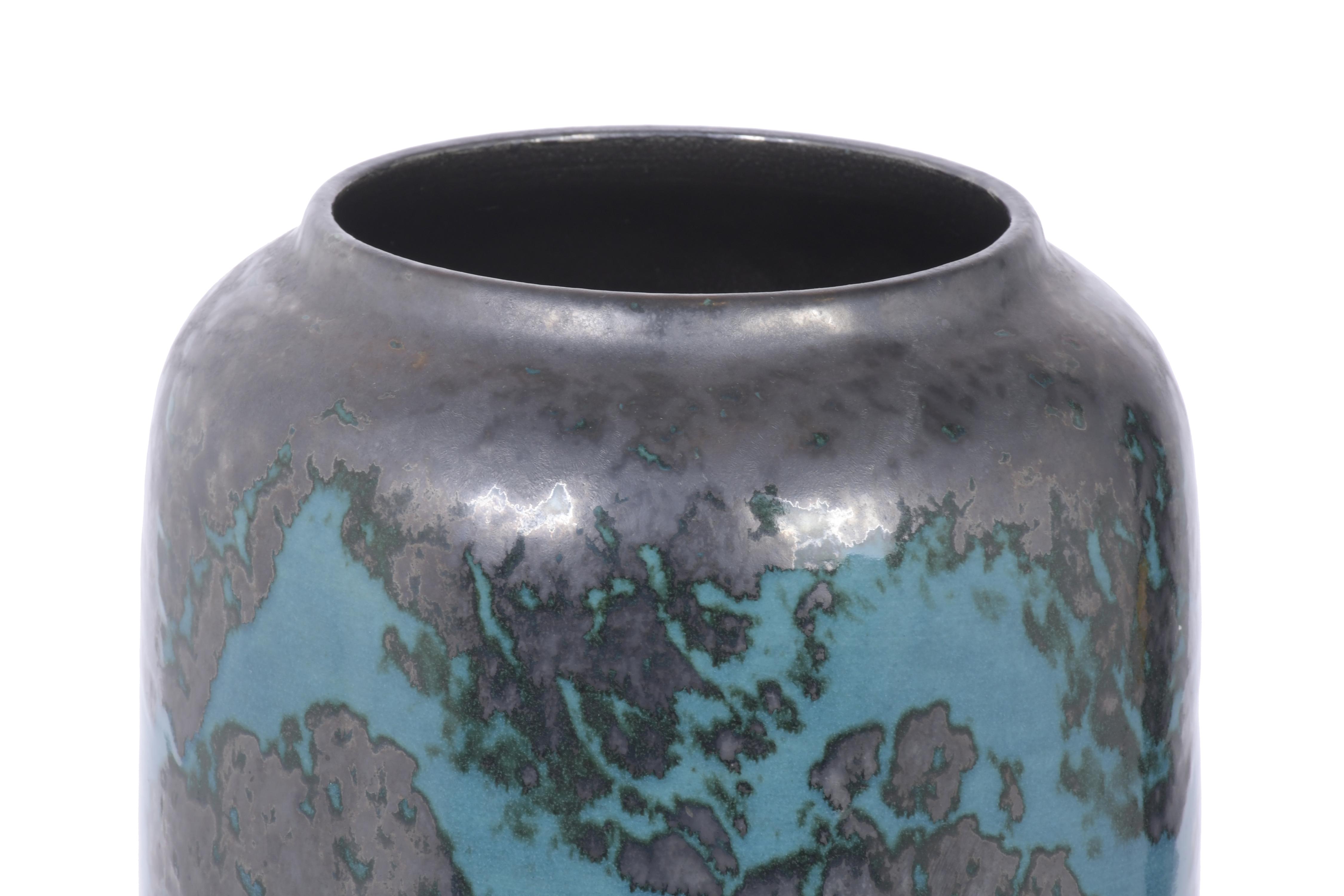 Jarrón en cerámica alemana Scheurich, circan 1960.