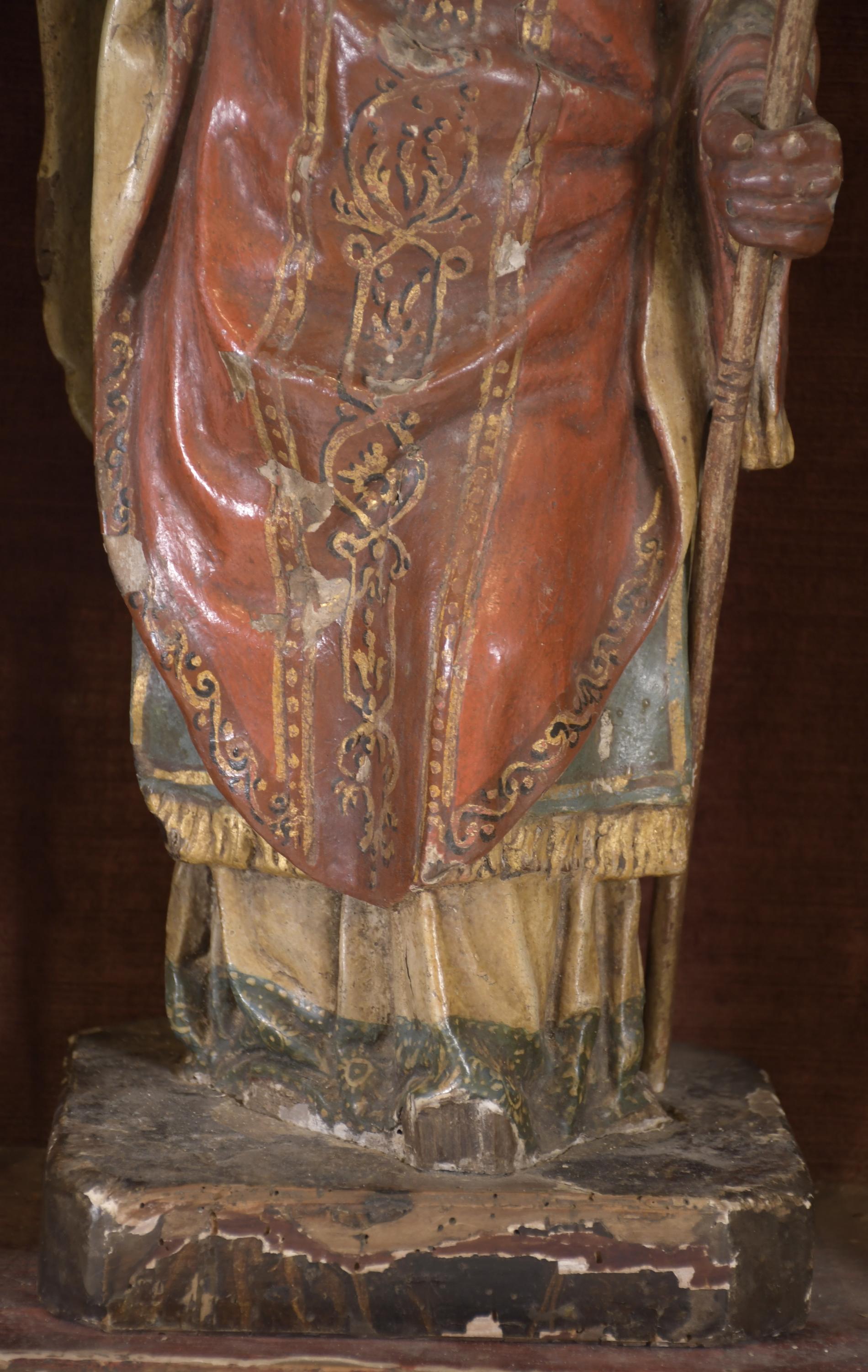 ESCUELA ESPAÑOLA, SIGLO XVIII.  "San Nicolás" con hornacina