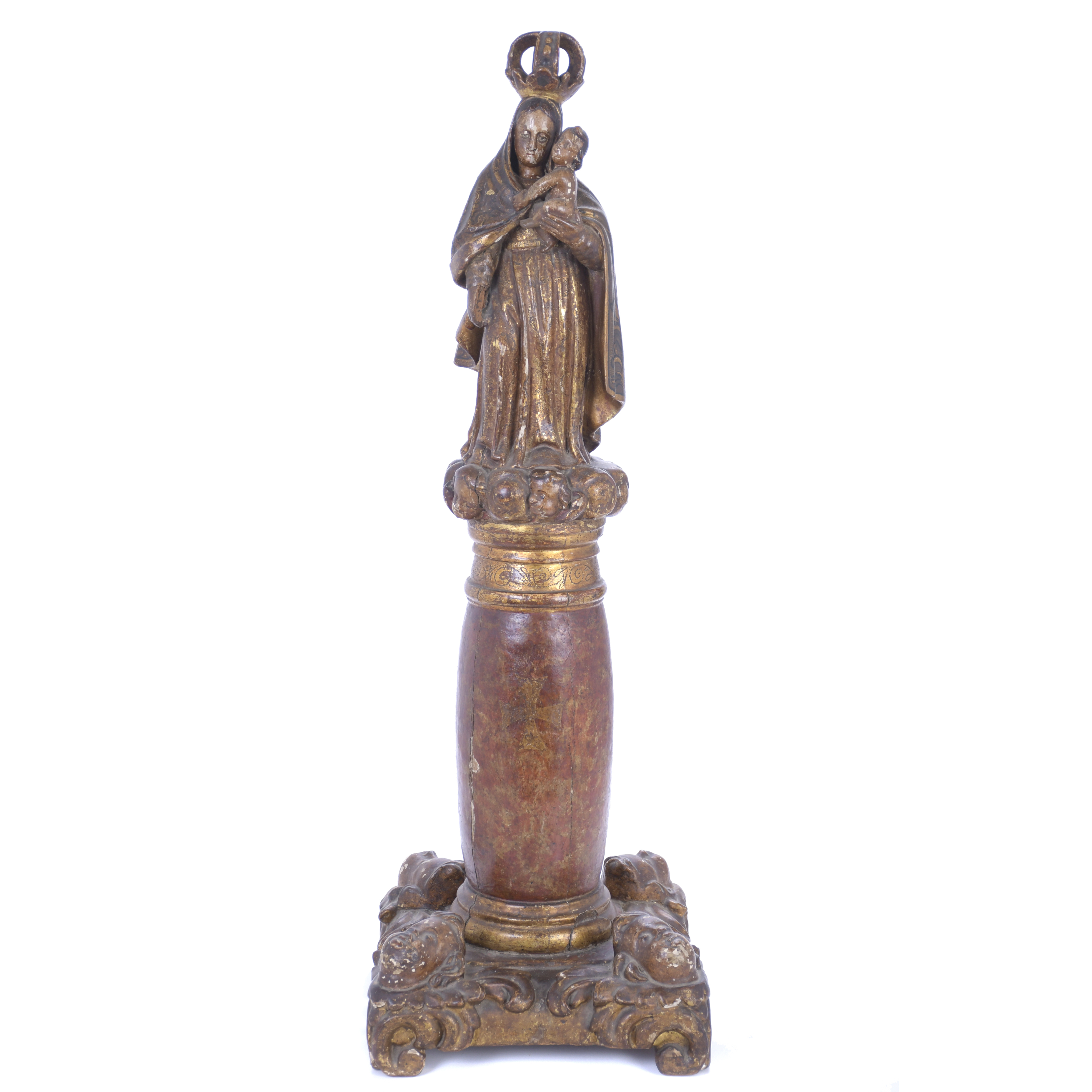 ESCUELA ESPAÑOLA, SIGLO XVIII. "Virgen del Pilar".