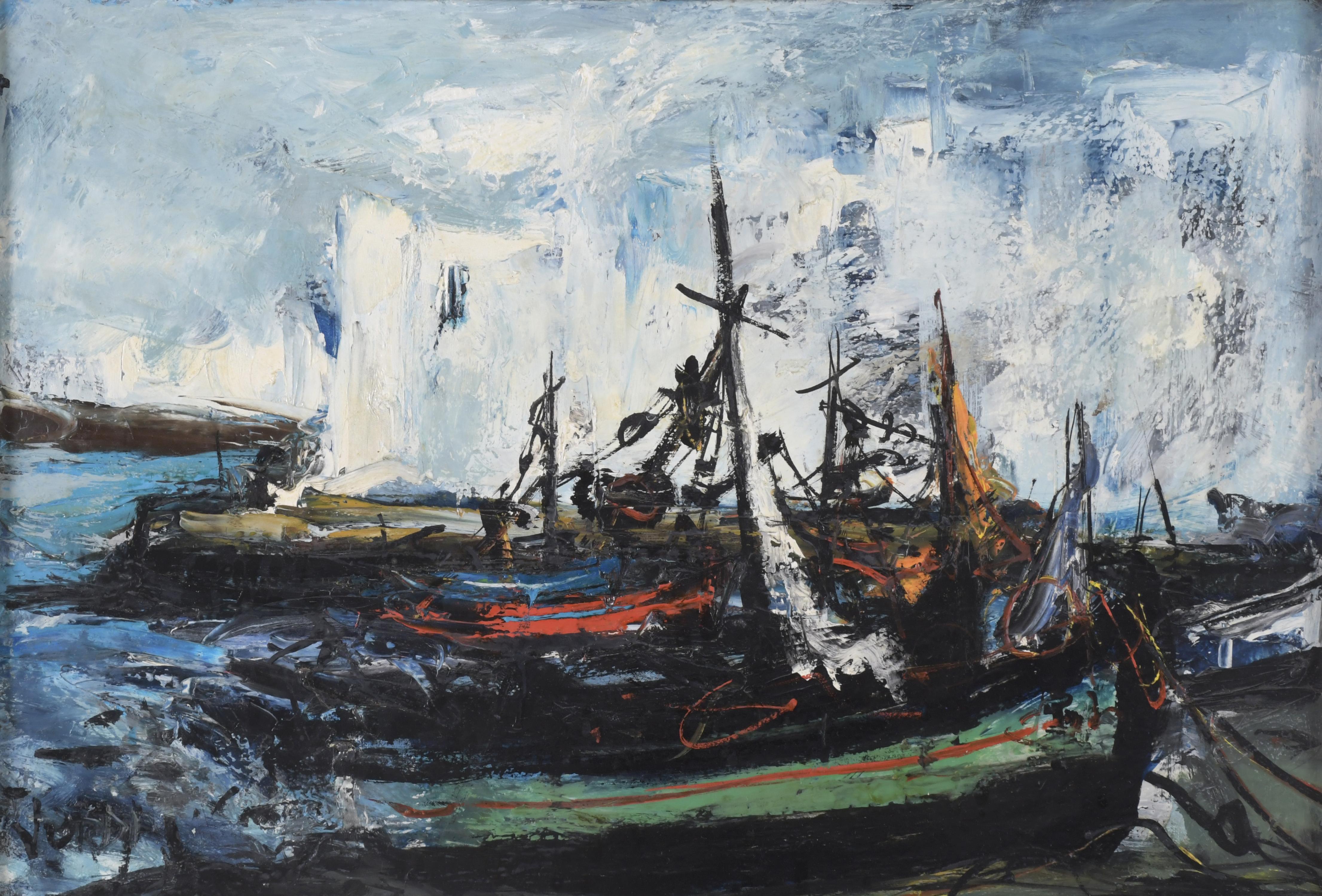 JORDI MERCADÉ FARRÉS (1923-2005). "BARCOS".