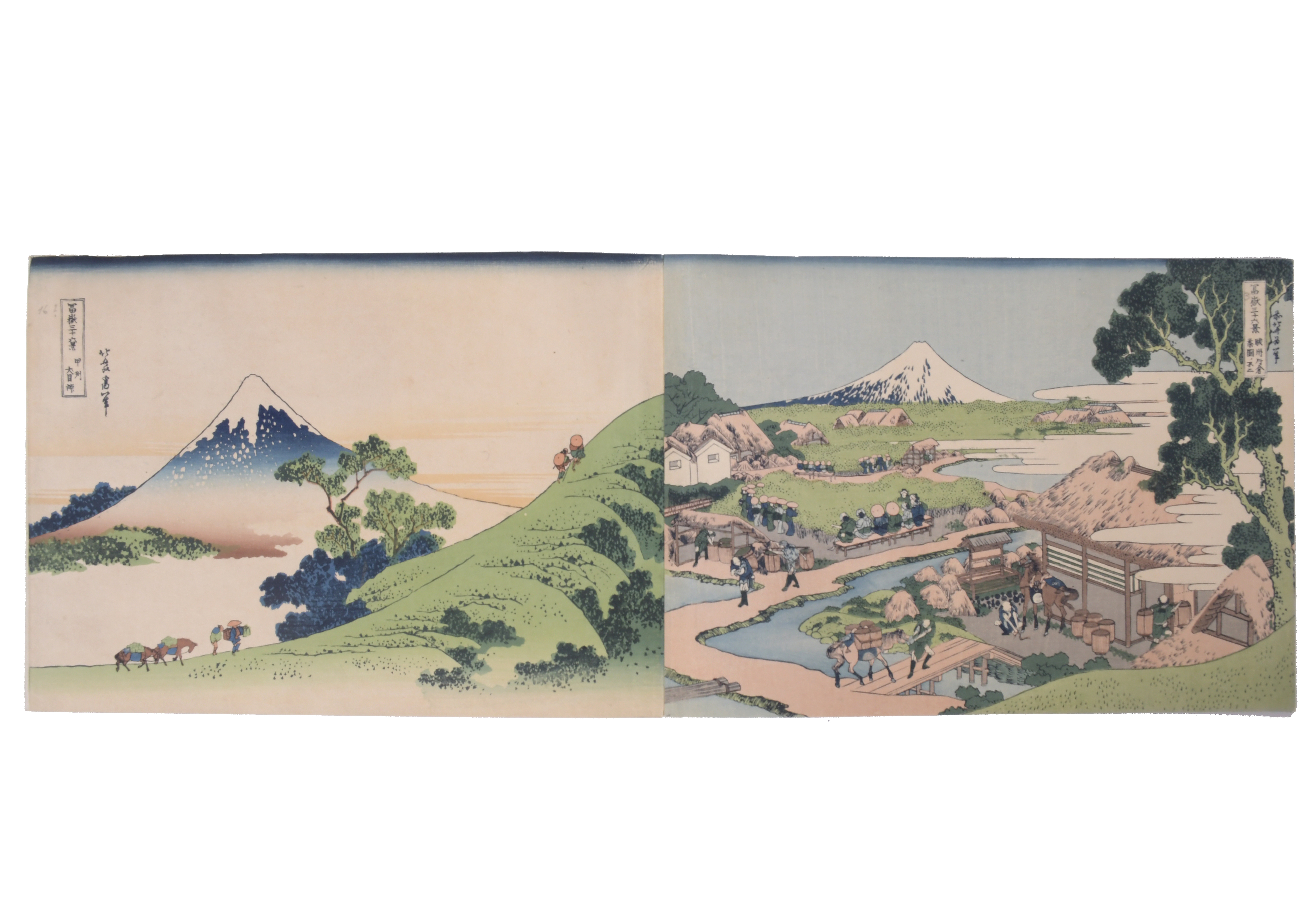 KATSUSHIKA HOKUSAI (1760 - 1849).   "TREINTA Y SEIS VISTAS 