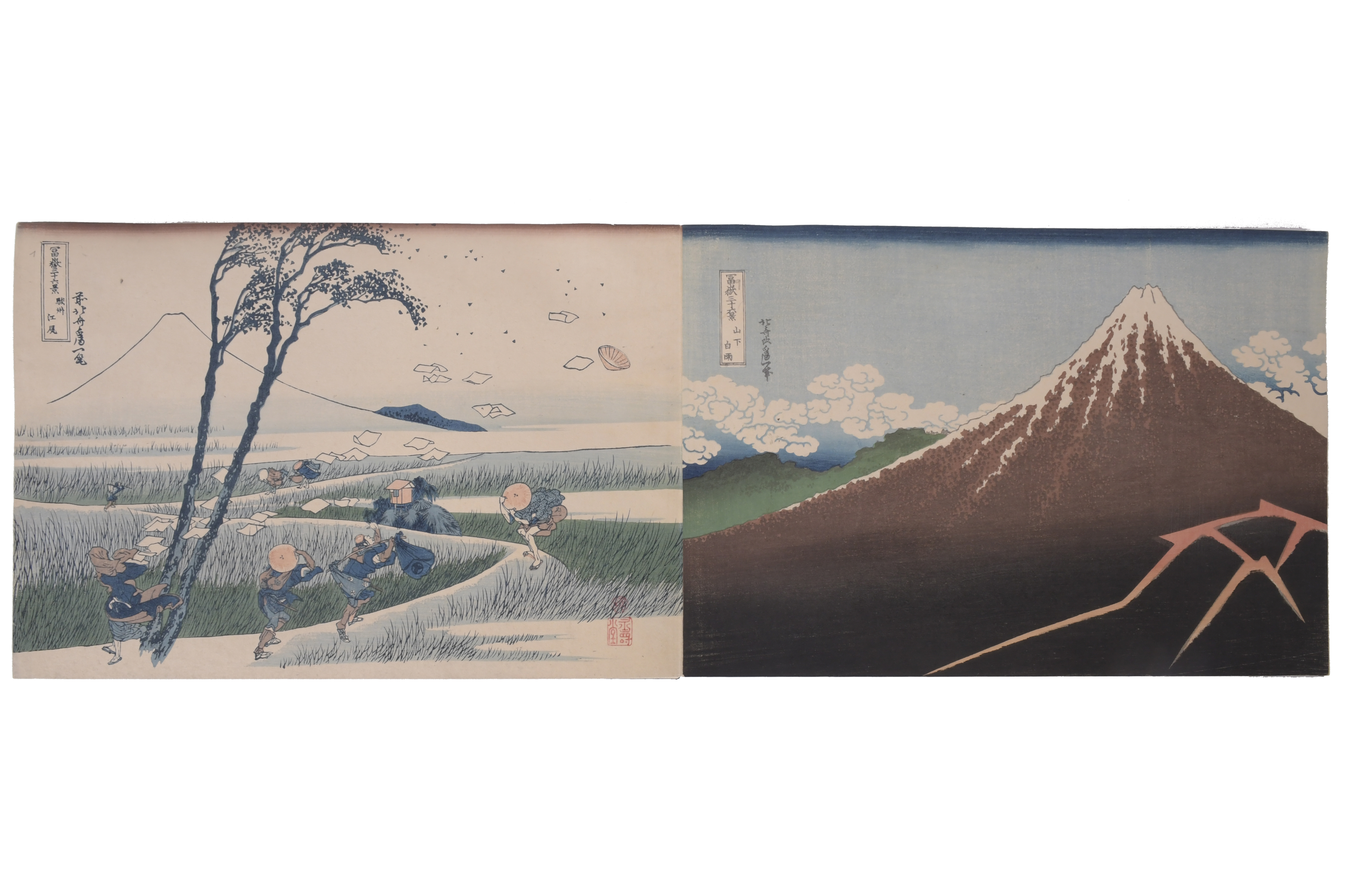 KATSUSHIKA HOKUSAI (1760 - 1849).   "TREINTA Y SEIS VISTAS 