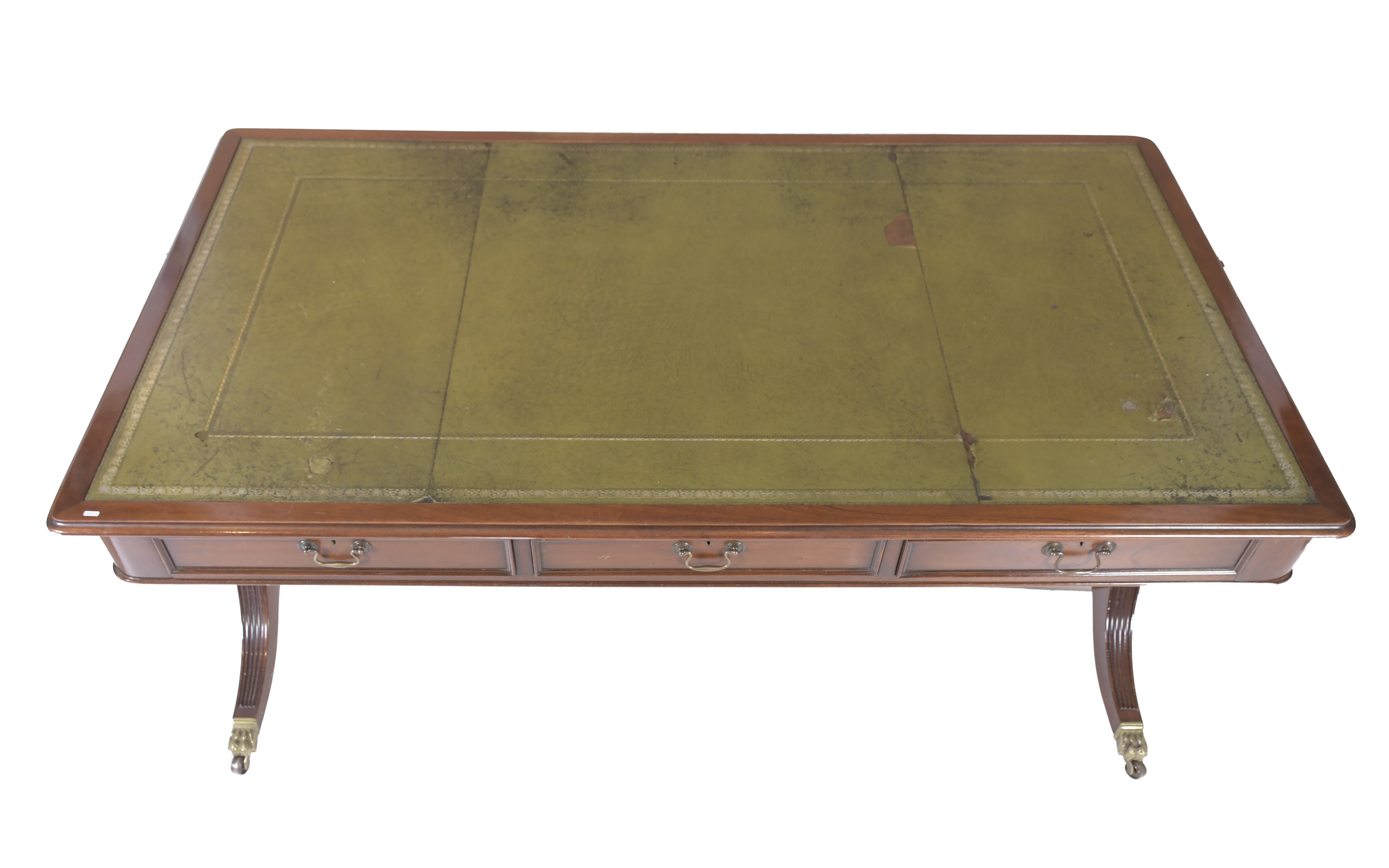 Mesa de despacho estilo Regency, siglo XX. 
