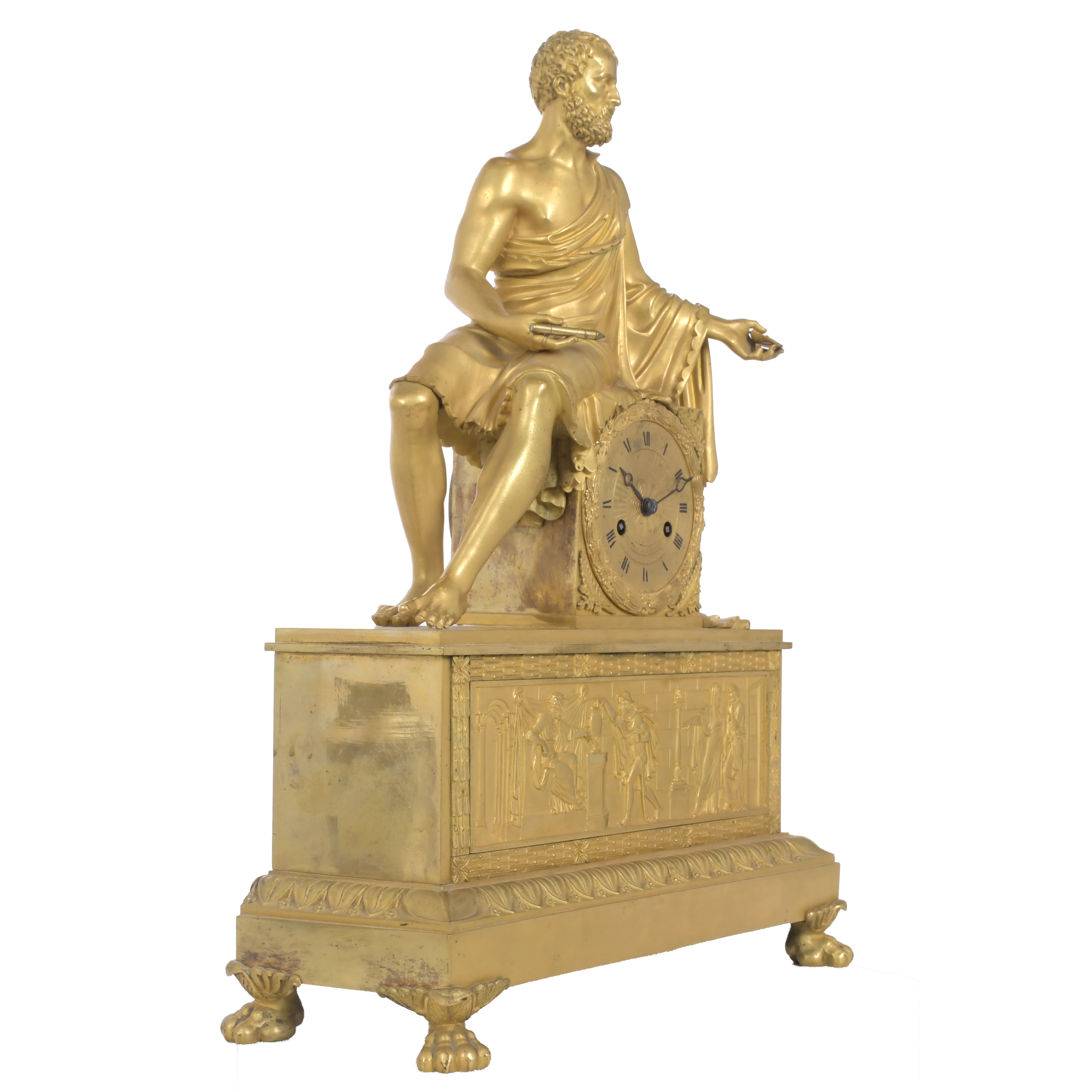ROBERT ROBIN (1742 - 1799). Reloj de sobremesa Imperio con 