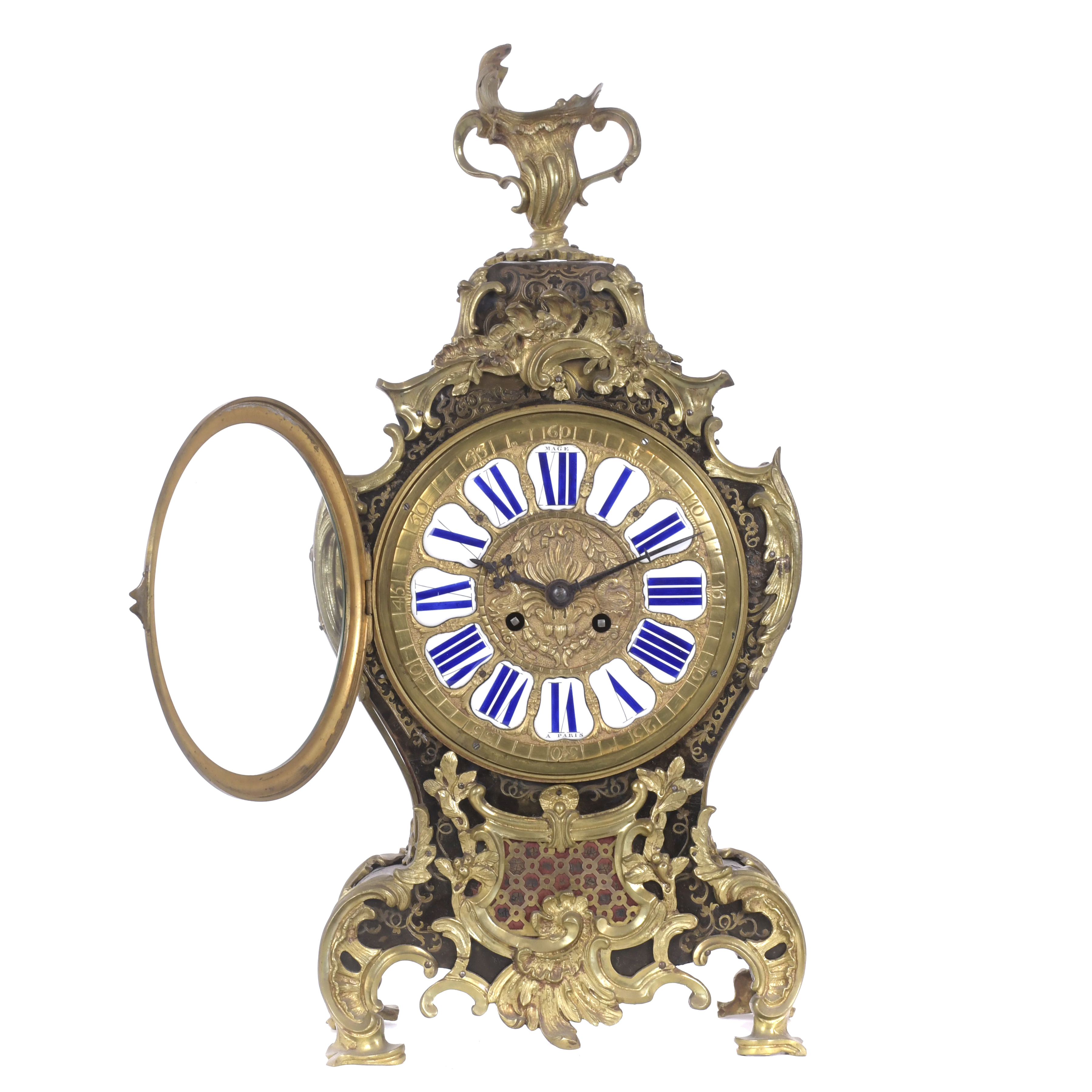 Reloj de sobremesa Boulle Napoleón III, circa 1870.