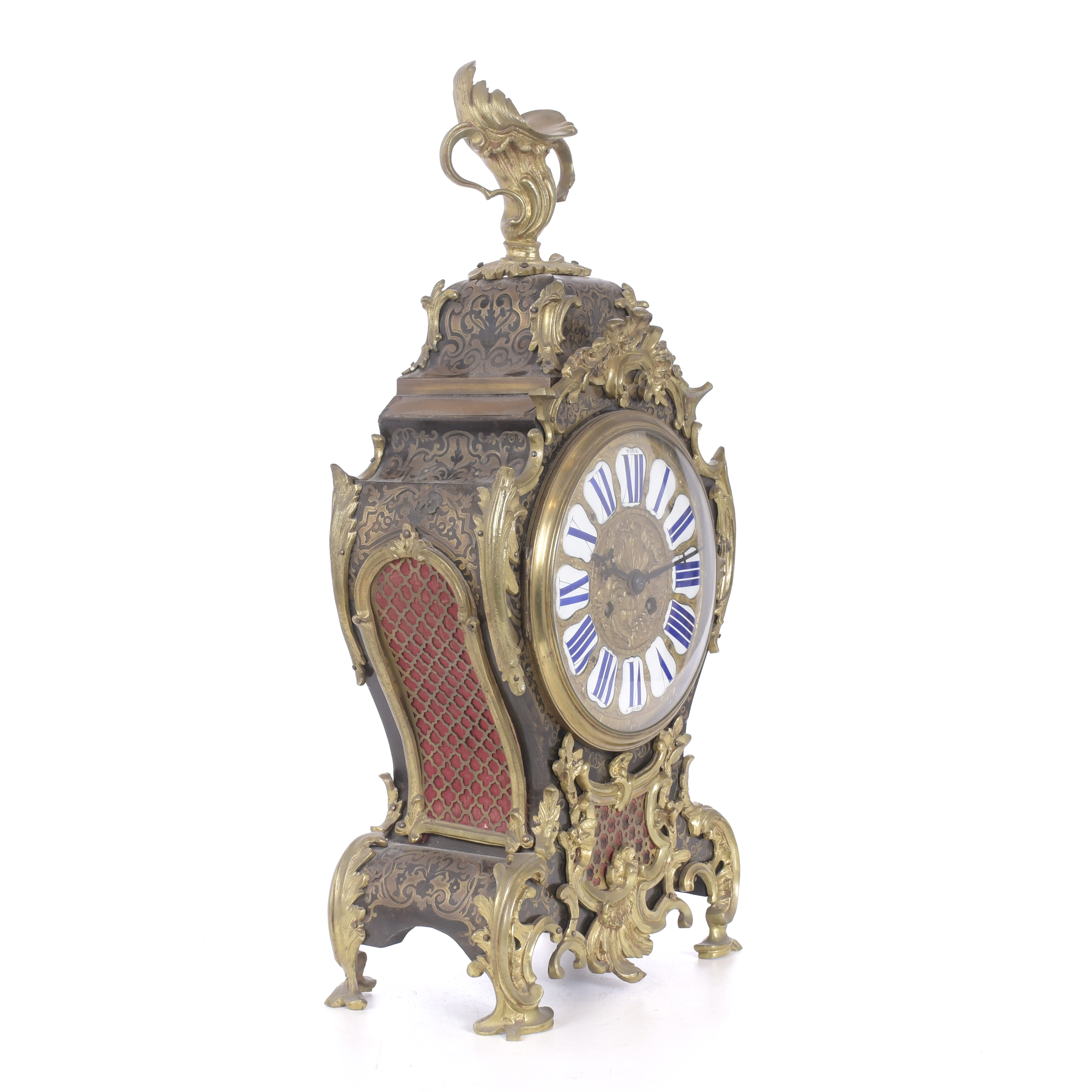 RELOJ DE SOBREMESA BOULLE NAPOLEÓN III, CIRCA 1870.