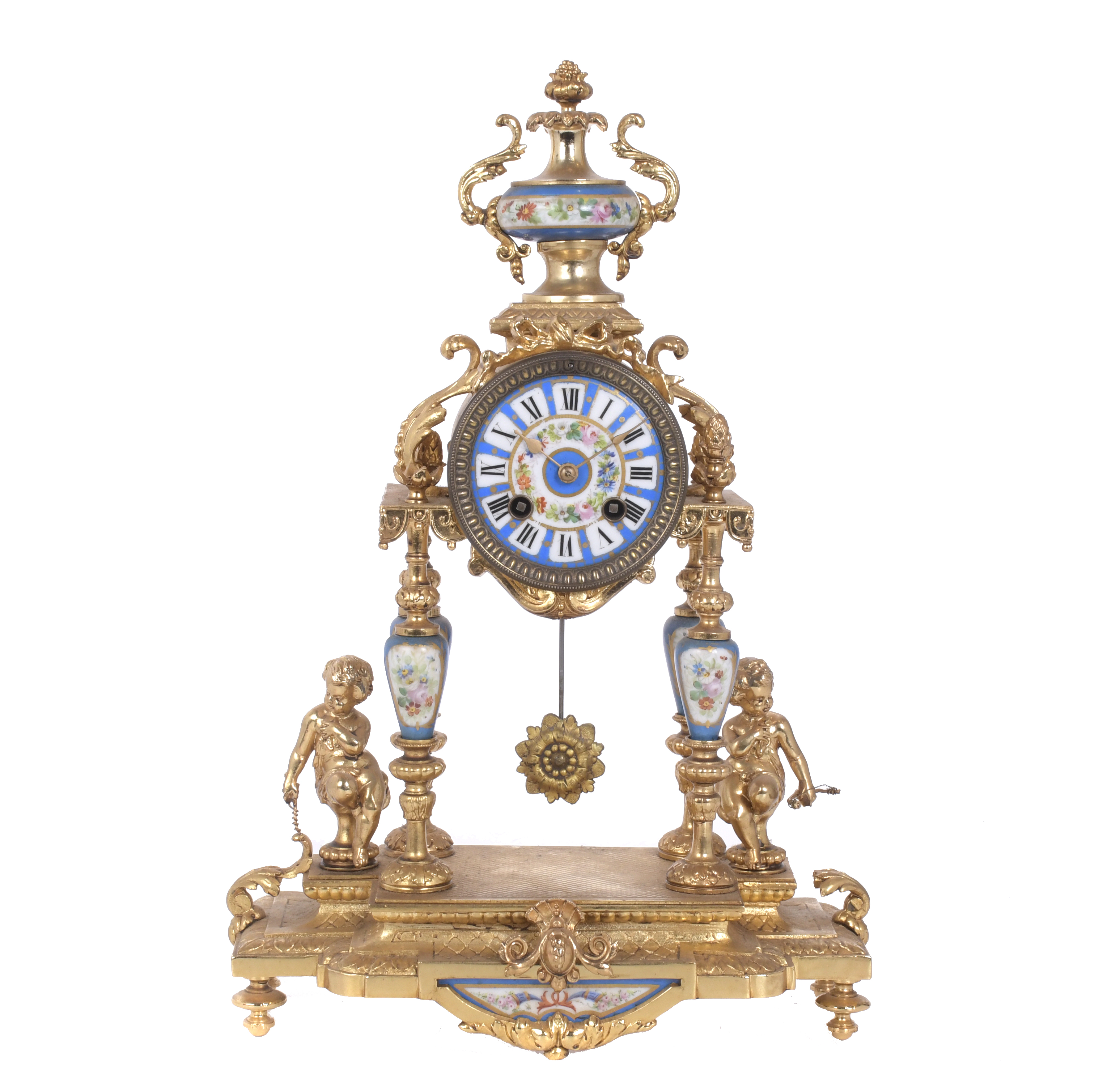 Reloj de sobremesa estilo Louis Philippe, siglo XX.