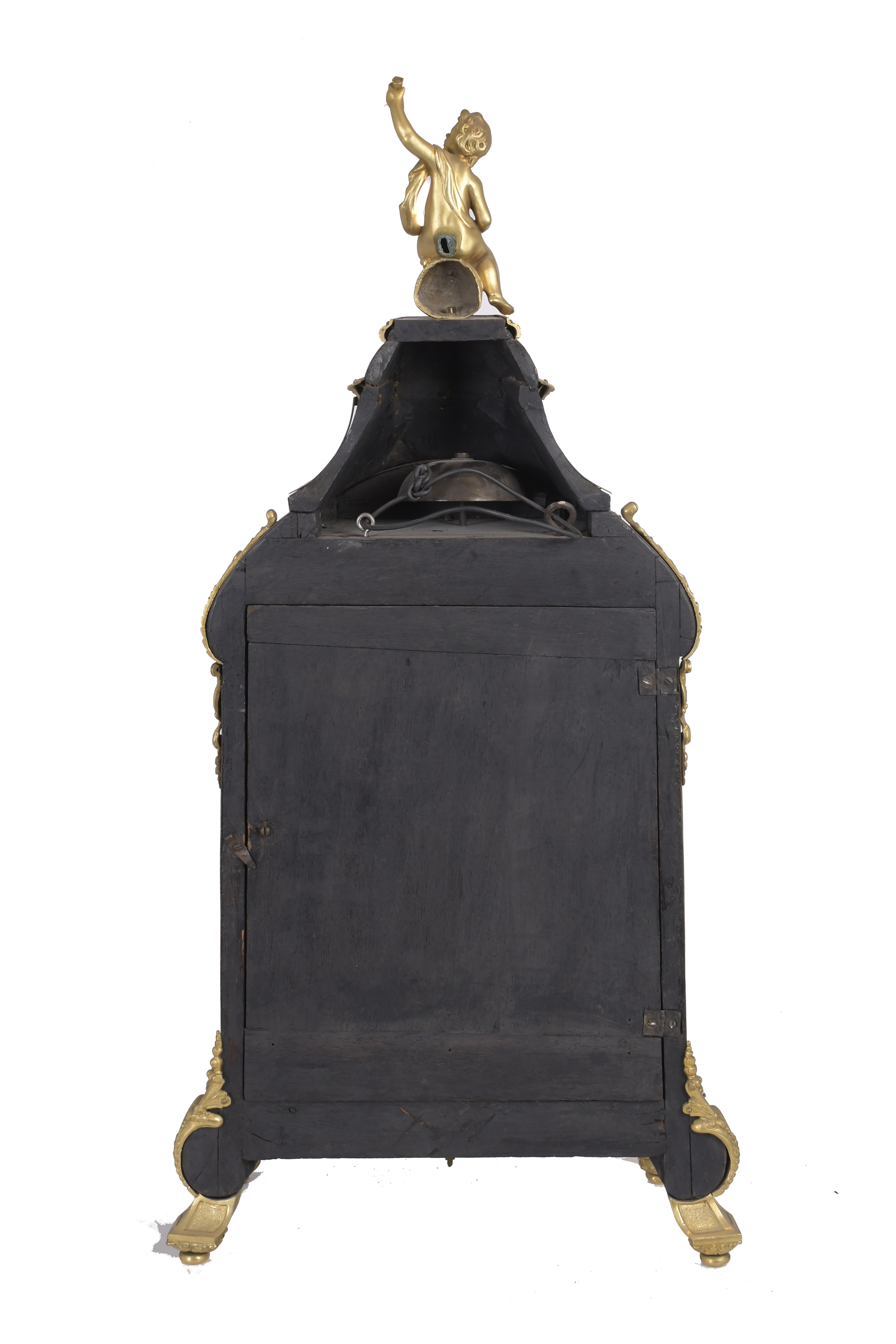 Reloj pendule en cartel Boulle Napoleón III, circa 1860.