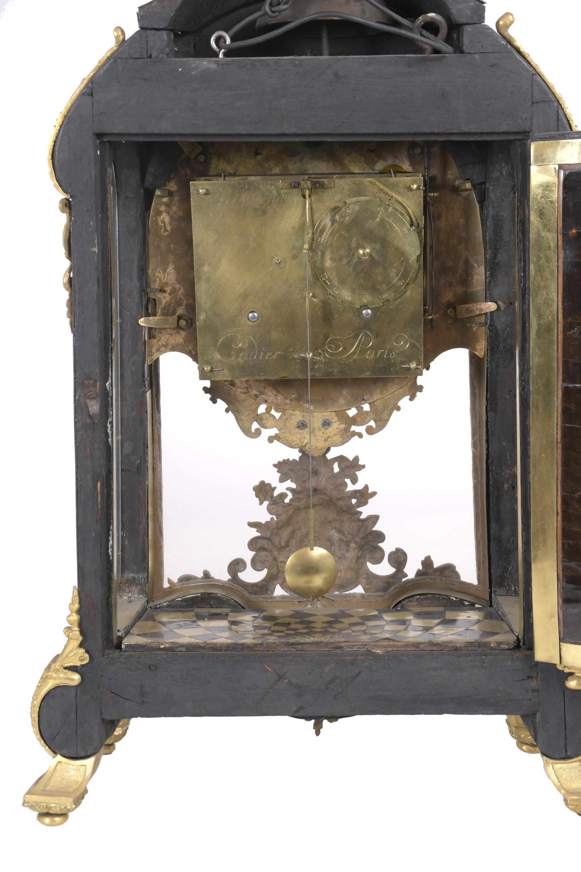 Reloj pendule en cartel Boulle Napoleón III, circa 1860.