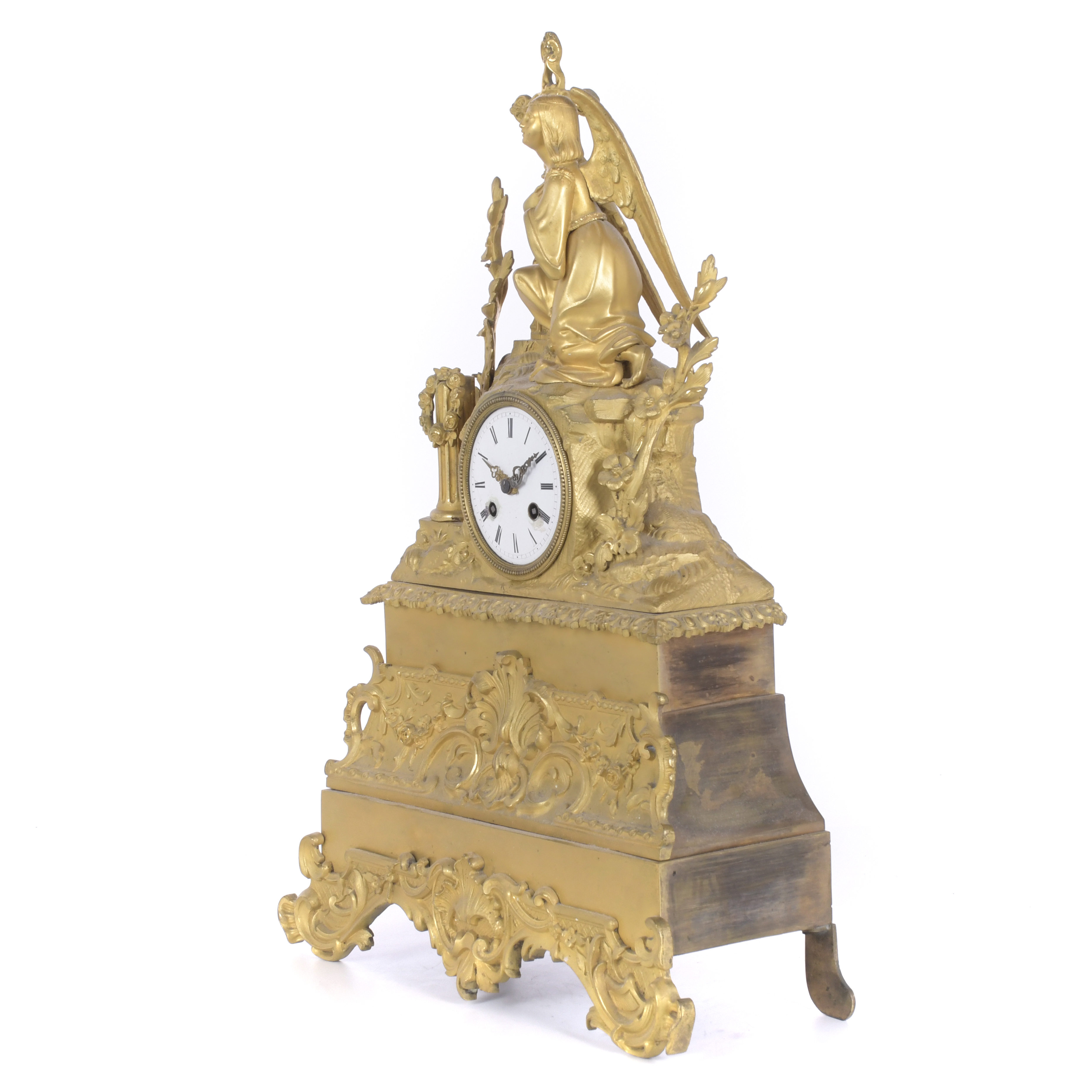 Reloj de sobremesa Louis Philippe, con alegoría religiosa, 