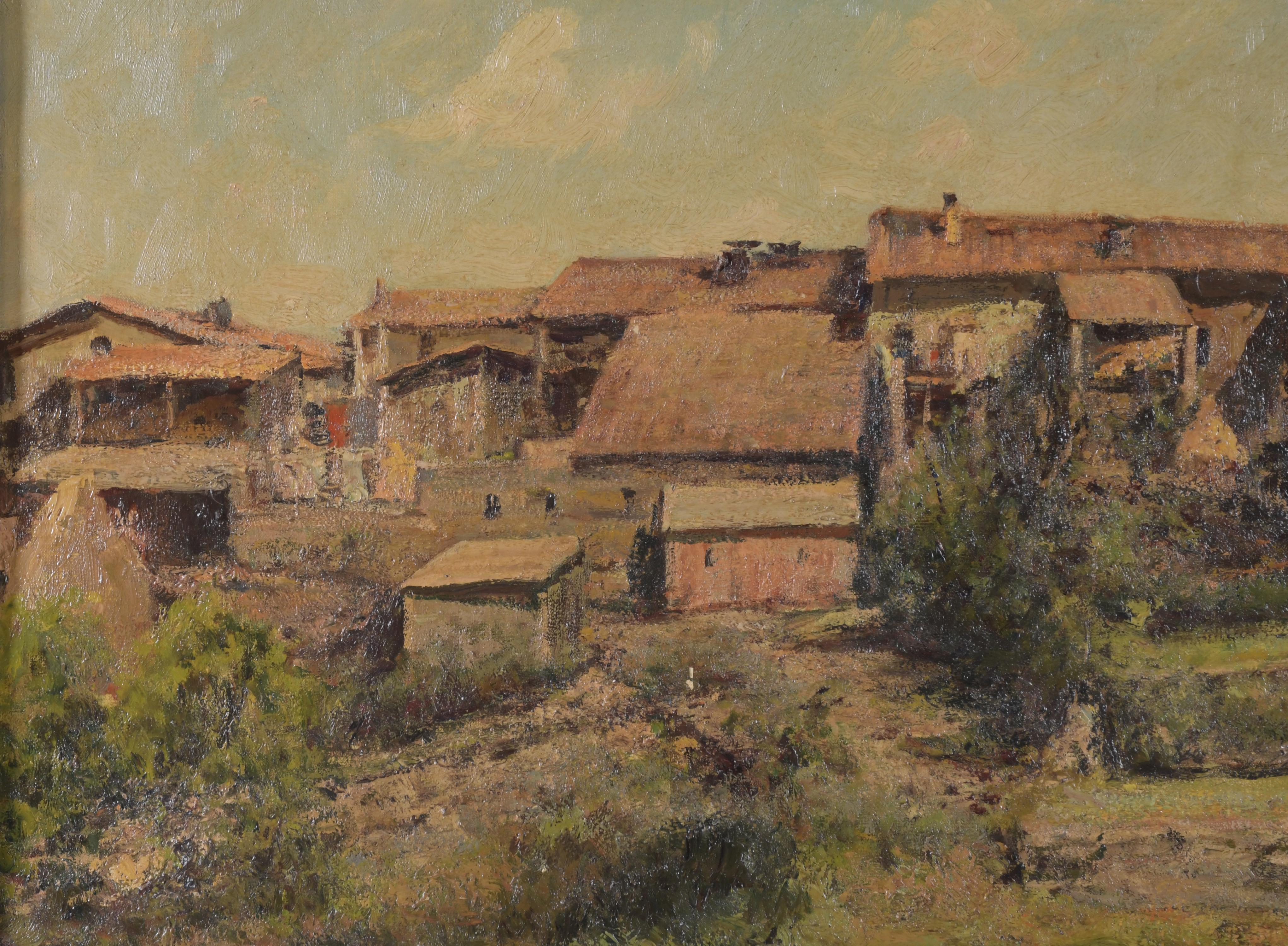 JOAN COLOM I AUGUSTI (1879-1969). "Paisaje rural".