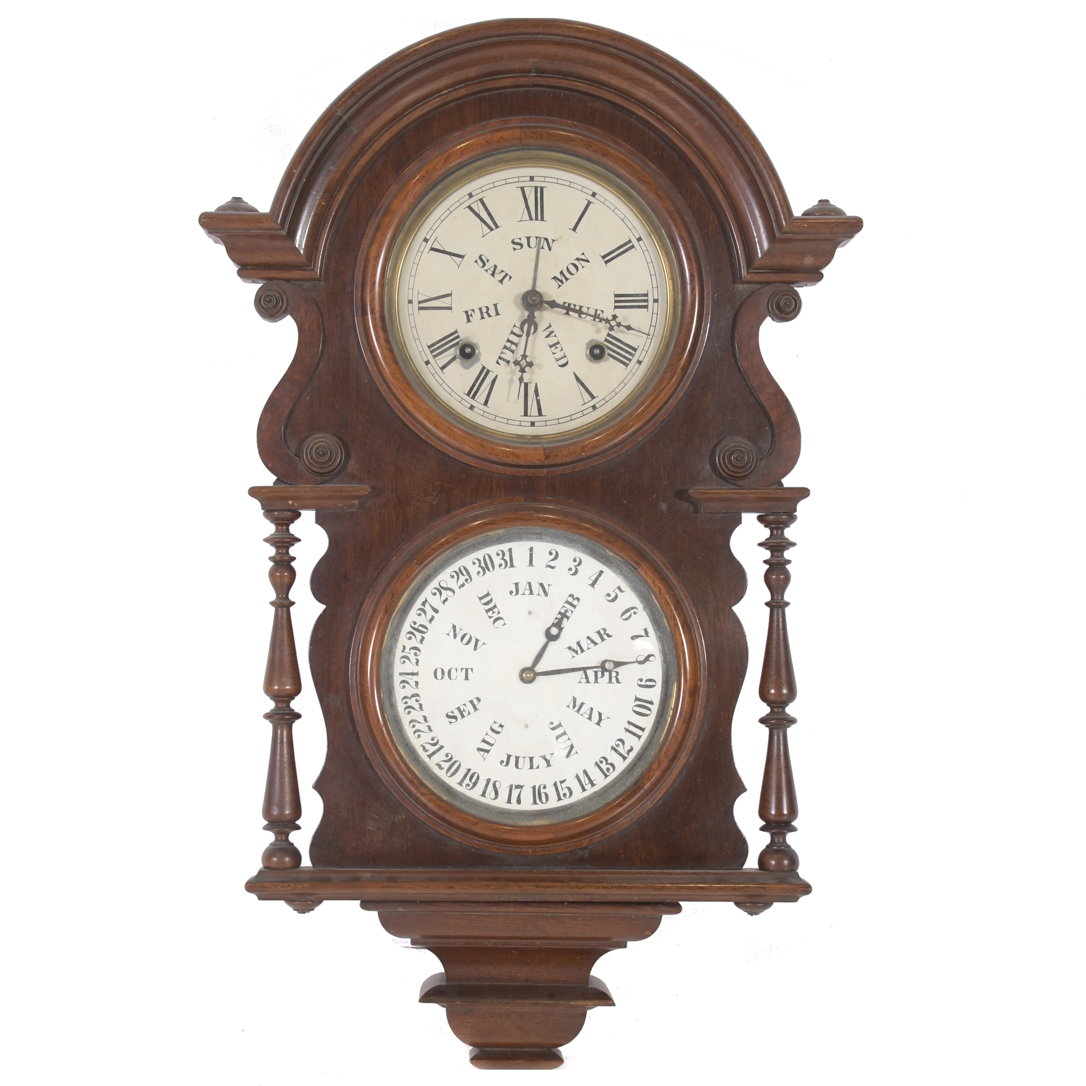 WELCH SPRING  & CO, WAGNER. RELOJ DE PARED VICTORIANO, CIRC