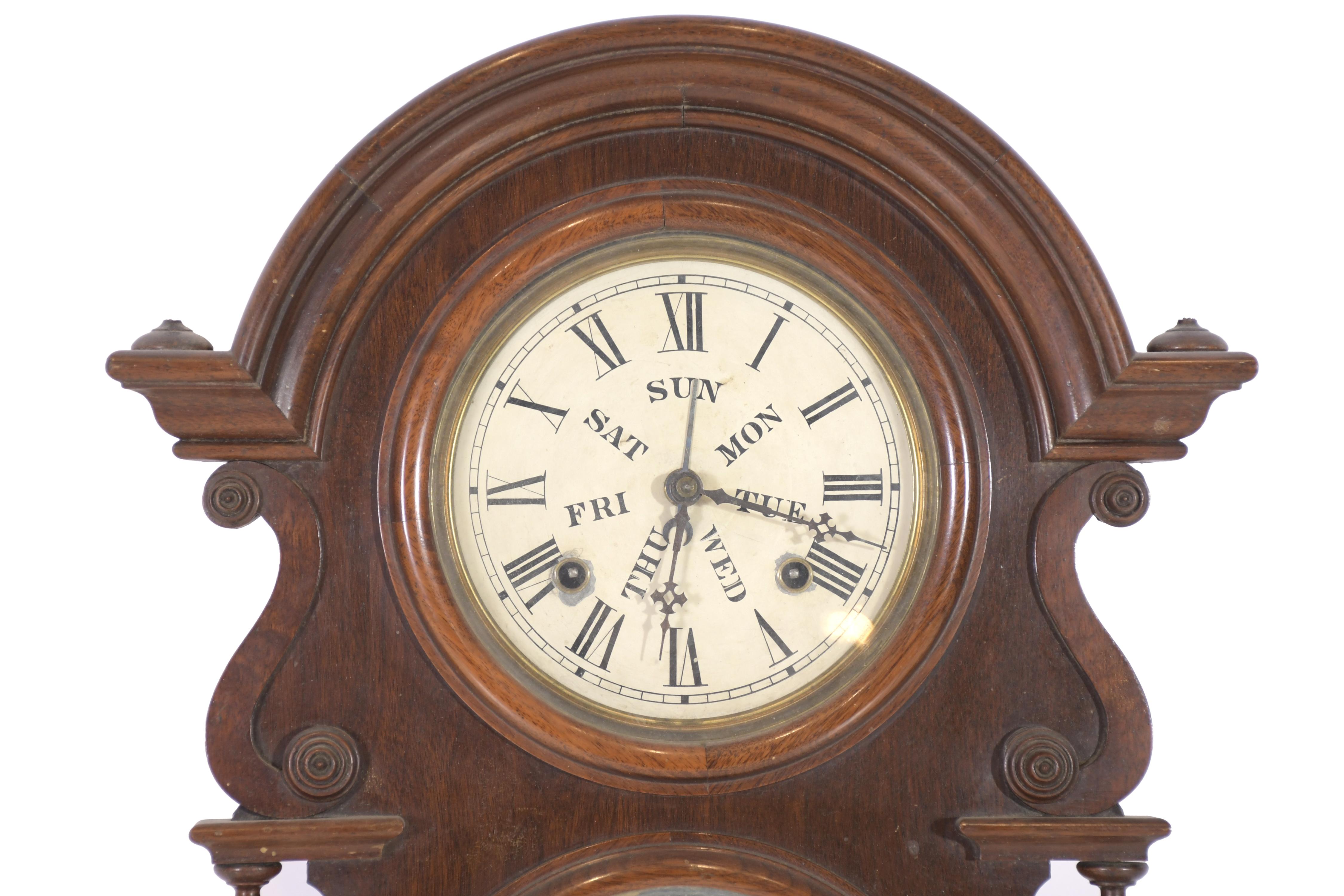 WELCH SPRING  & CO, WAGNER. RELOJ DE PARED VICTORIANO, CIRC