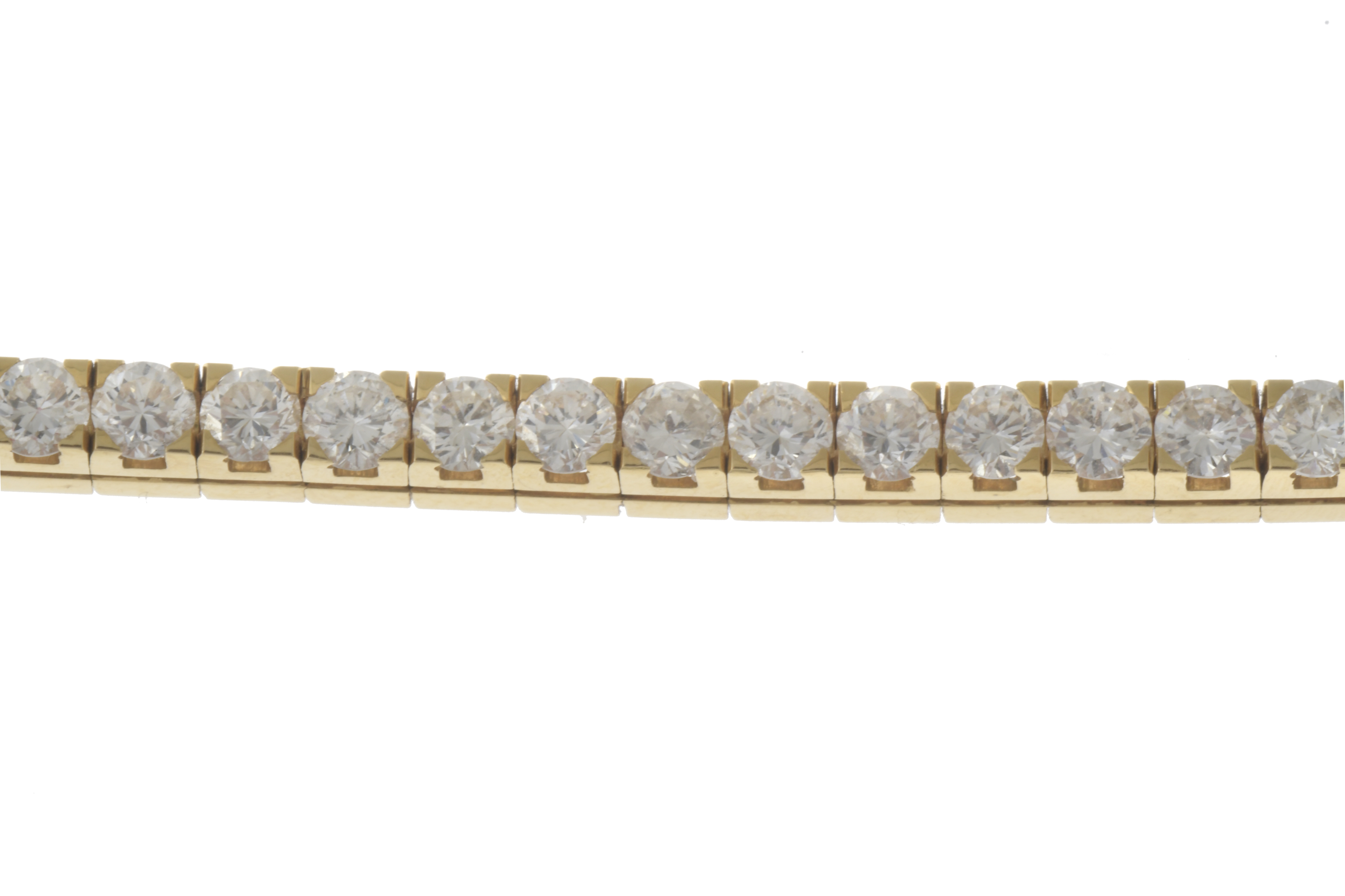 PULSERA SEMI RÍGIDA EN ORO Y DIAMANTES