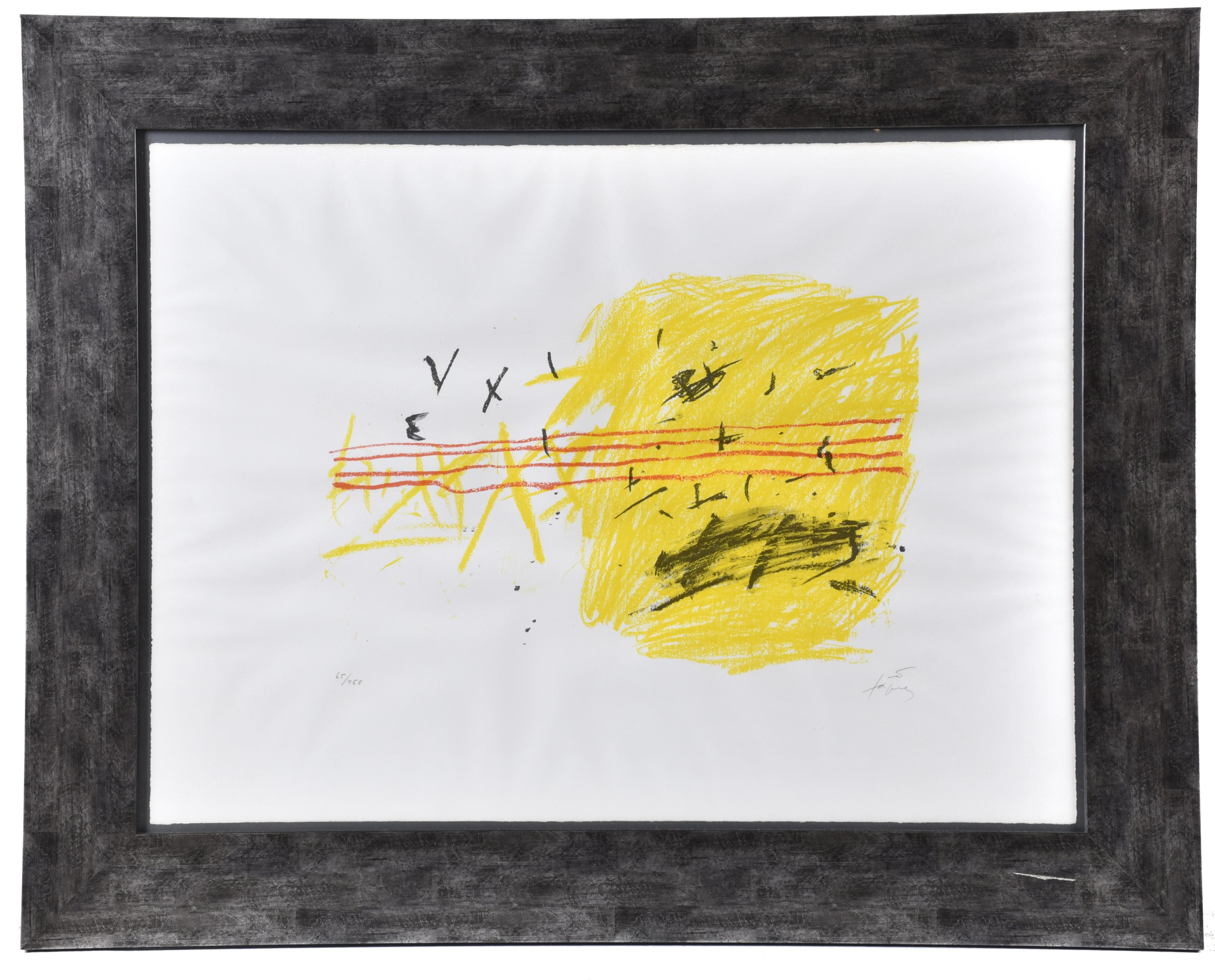 ANTONI TÀPIES (1923-2012). "Jaune", 1972.