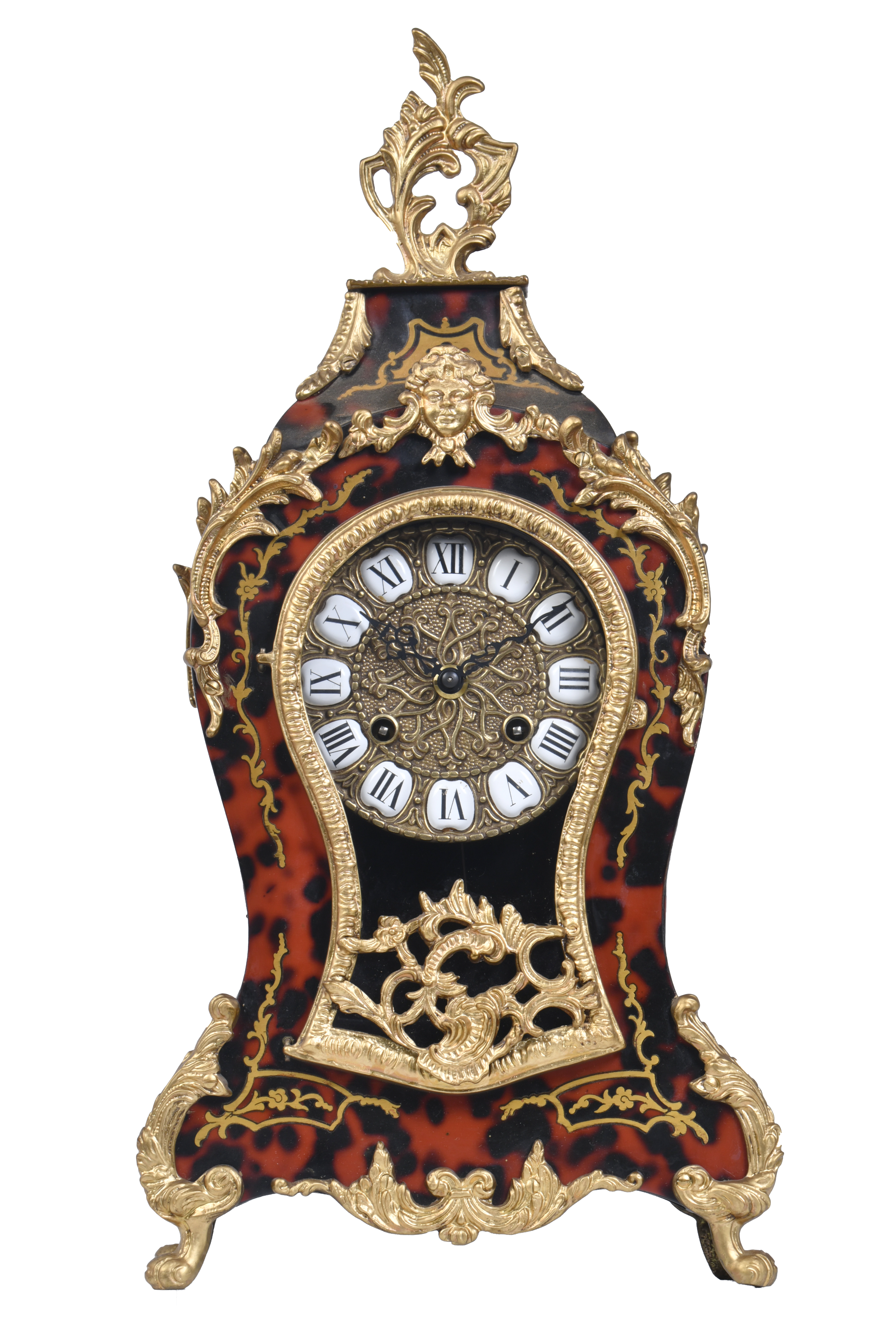 Reloj de sobremesa estilo Napoleón III, siglo XX. 