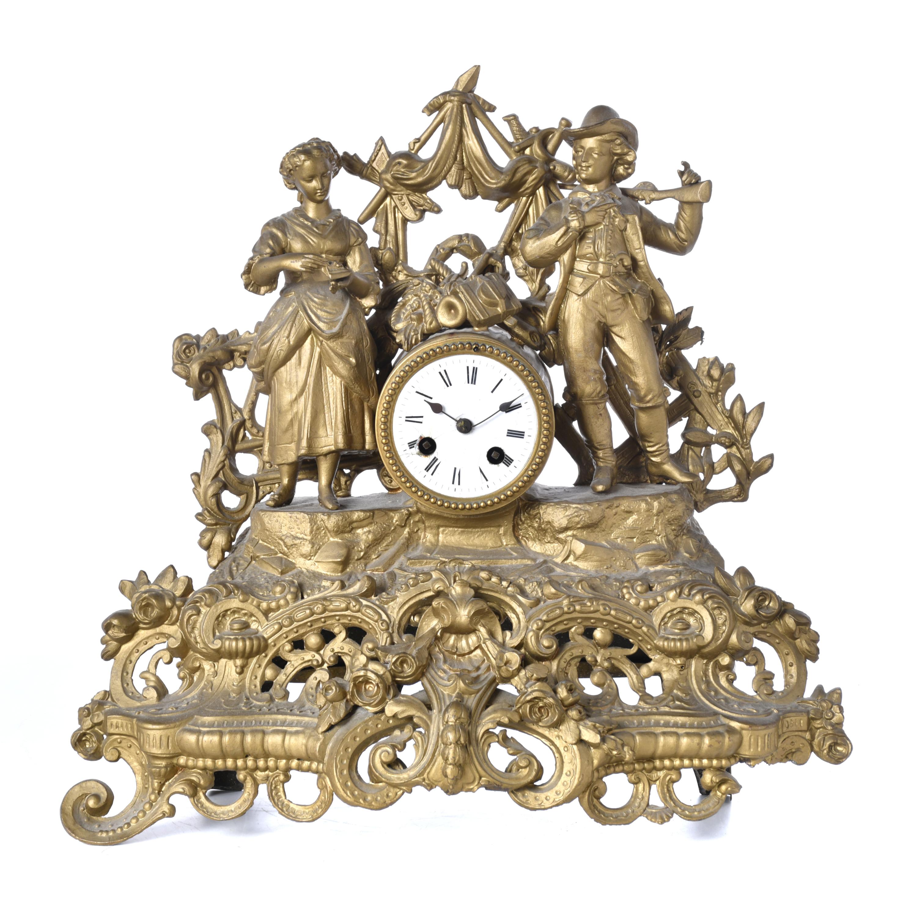 Reloj de sobremesa Belle Époque, circa 1900.