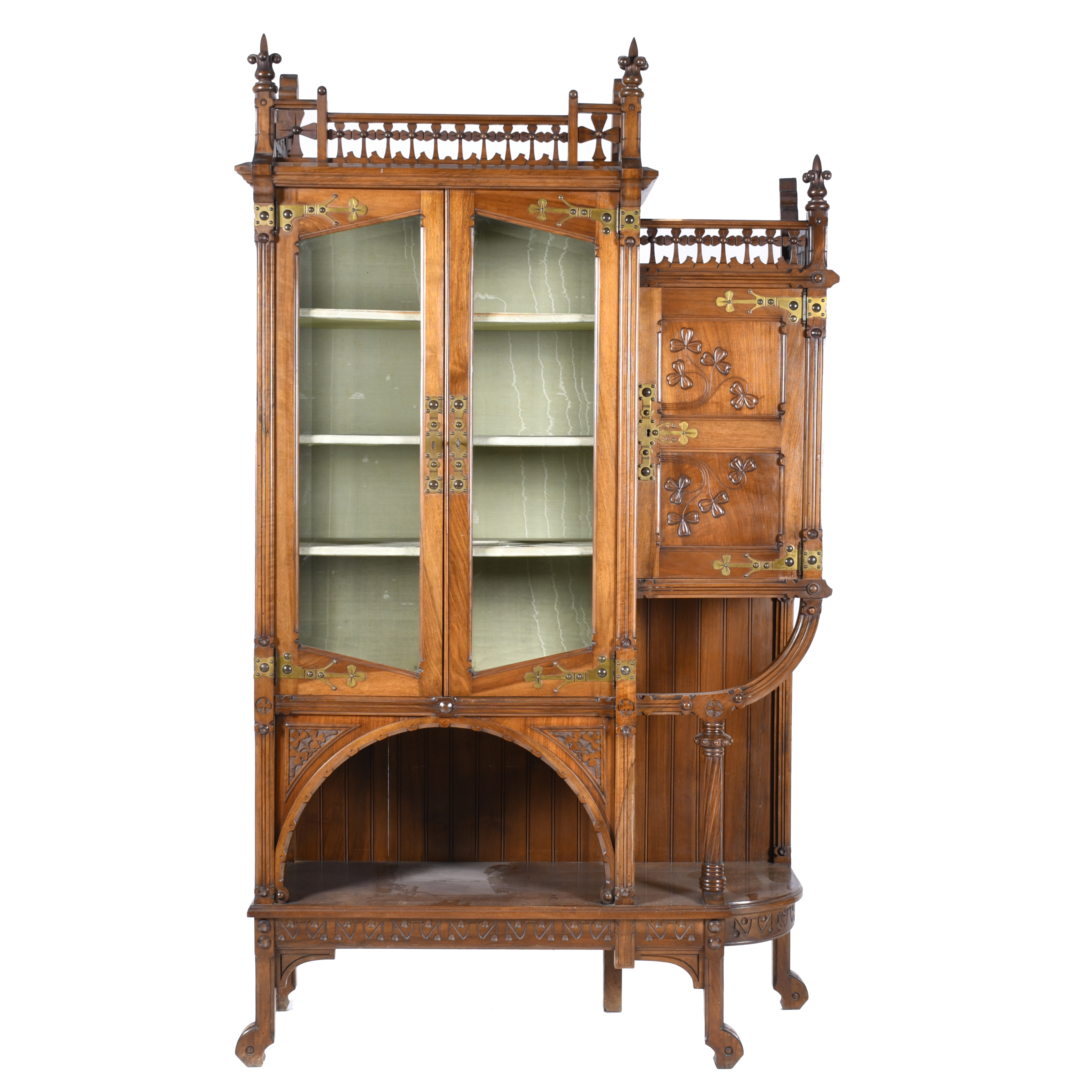 Mueble vitrina modernista, circa 1900 - 1910.