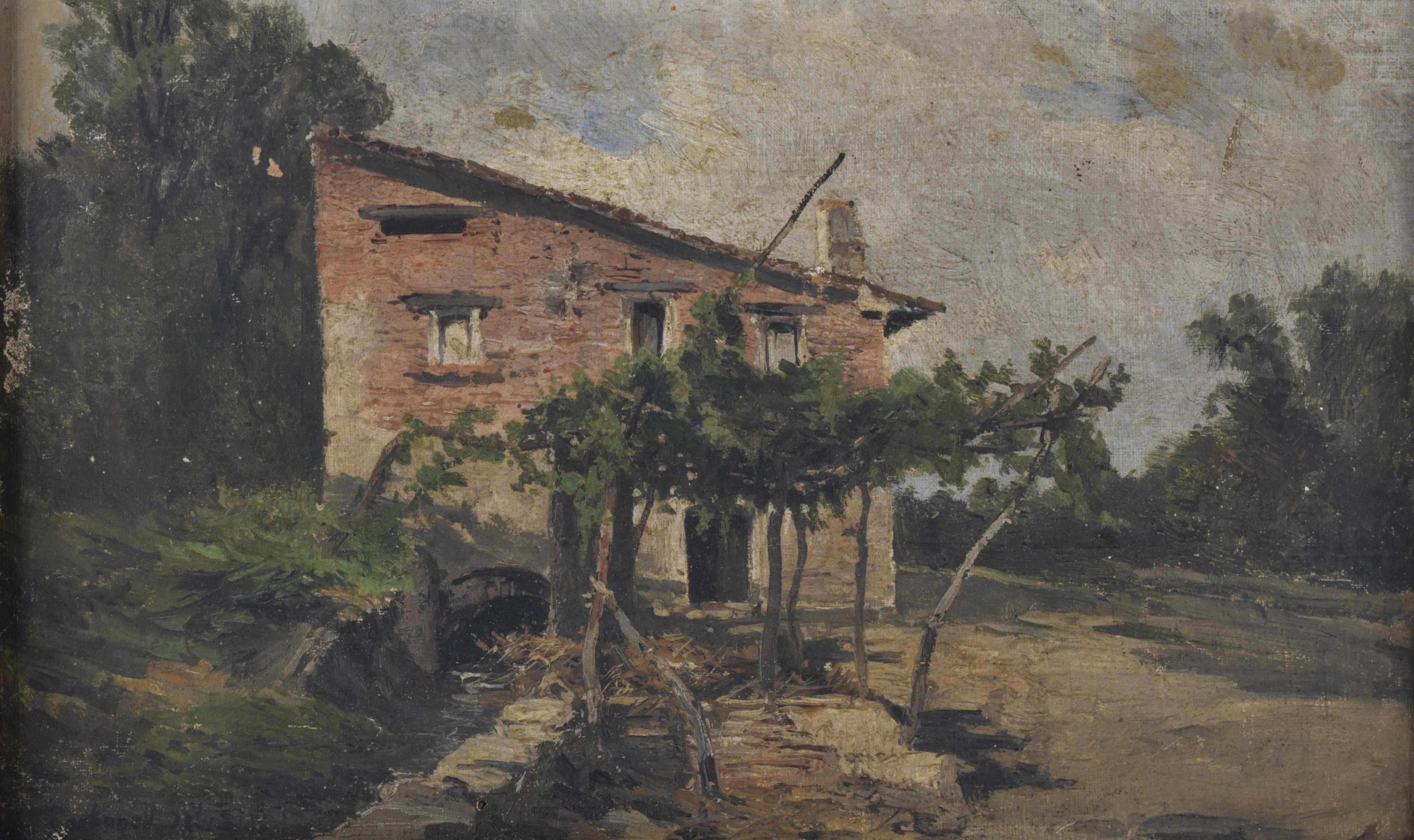 MIGUEL CARBONELL Y SELVA (1855-1896). "Paisaje cerca del Ll