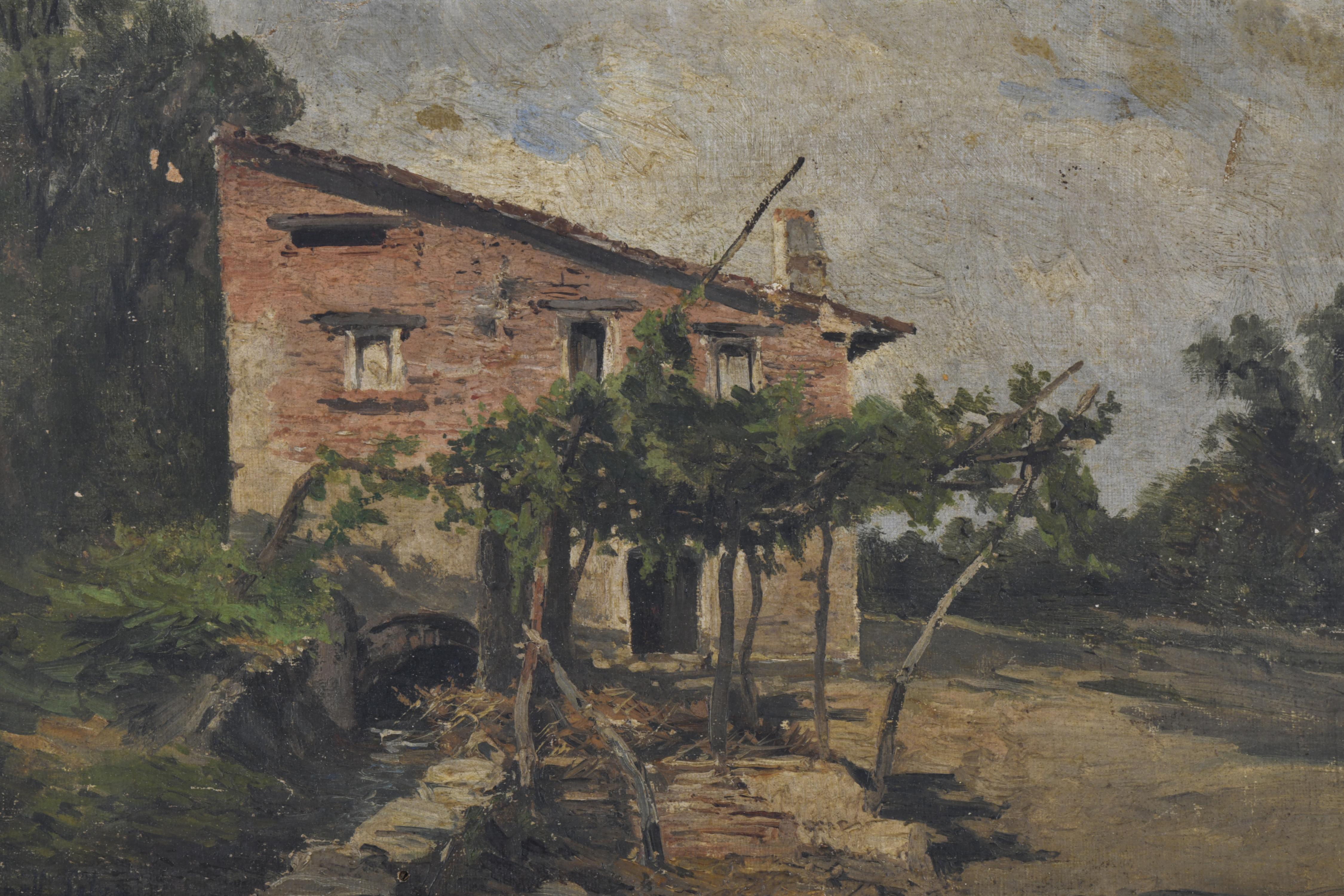 MIGUEL CARBONELL Y SELVA (1855-1896). "Paisaje cerca del Ll