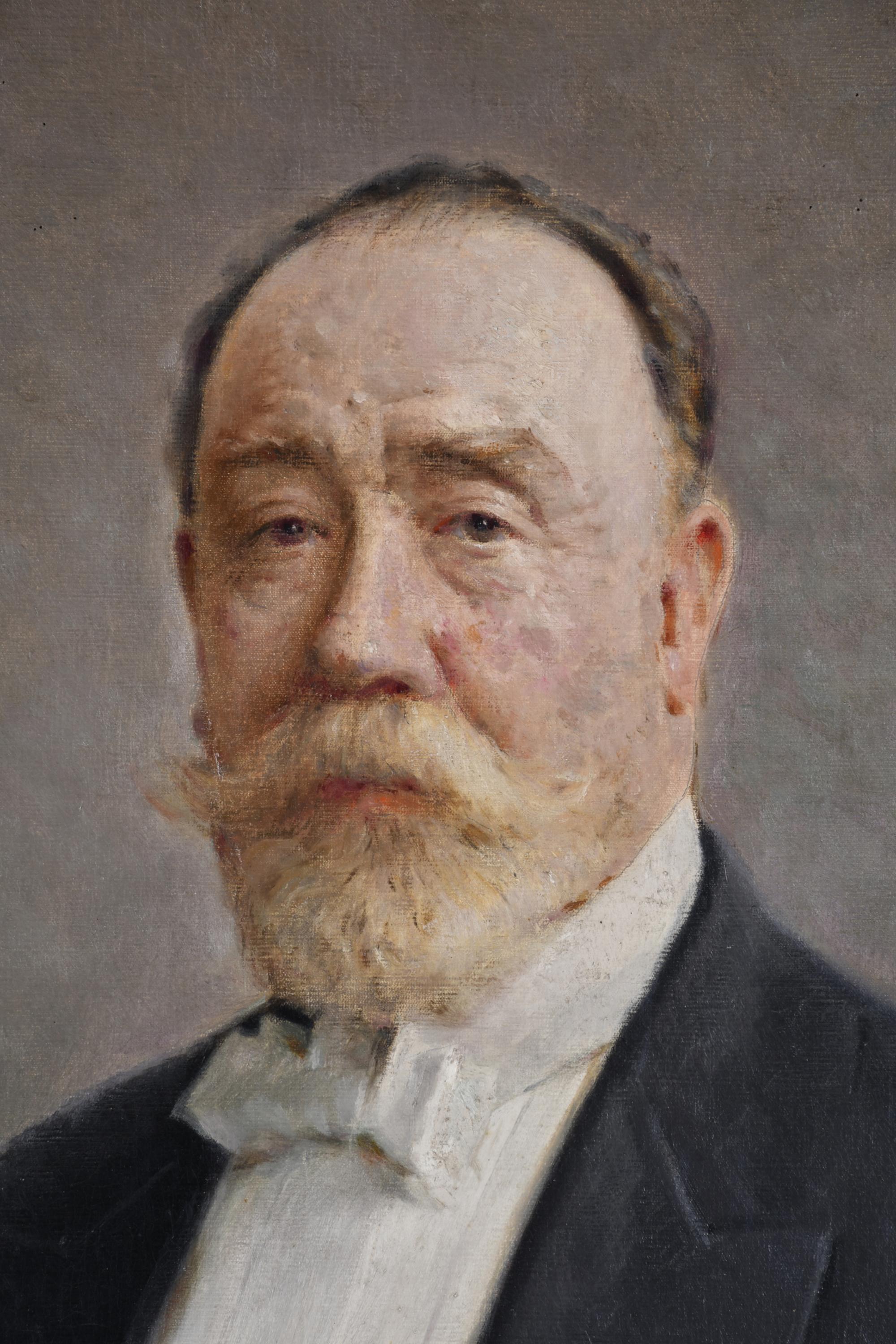 MODESTO TEIXIDOR Y TORRES (1854-1927).   "Retrato caballero