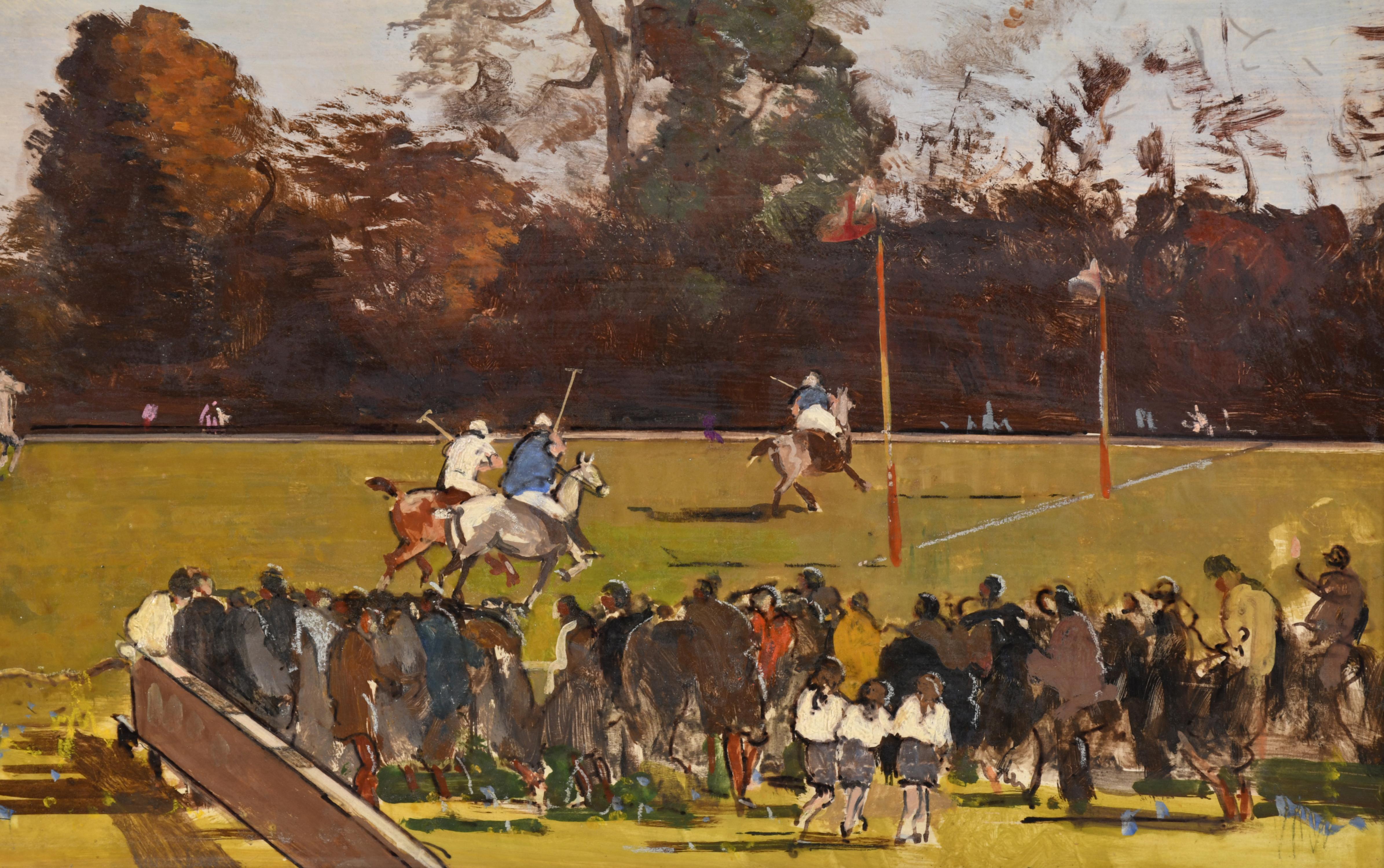 RAFAEL DURANCAMPS (1891-1979). "Partido de polo".