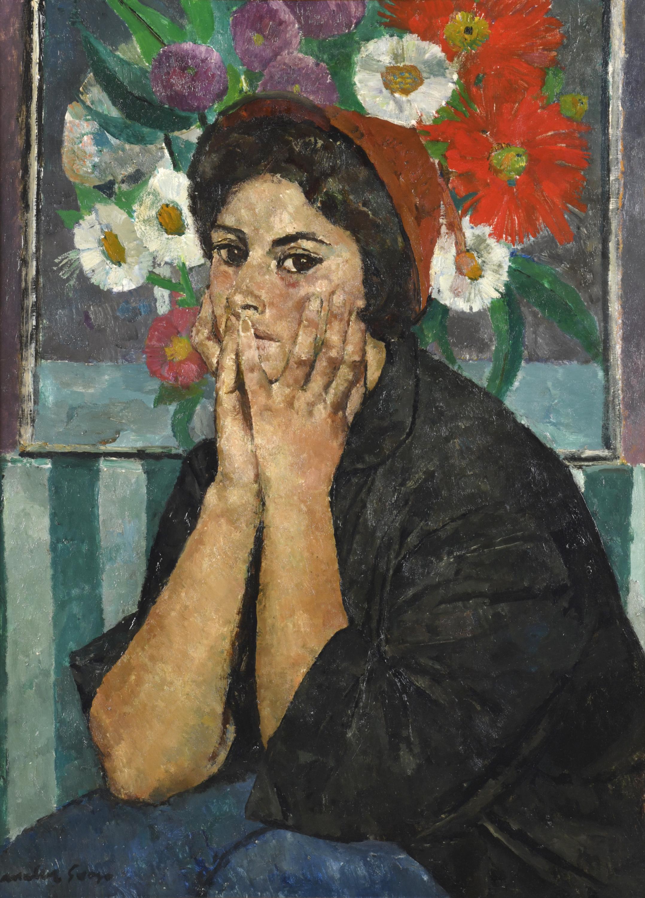 JOSEP MARIA MALLOL SUAZO (1910-1986). "Retrato femenino y f