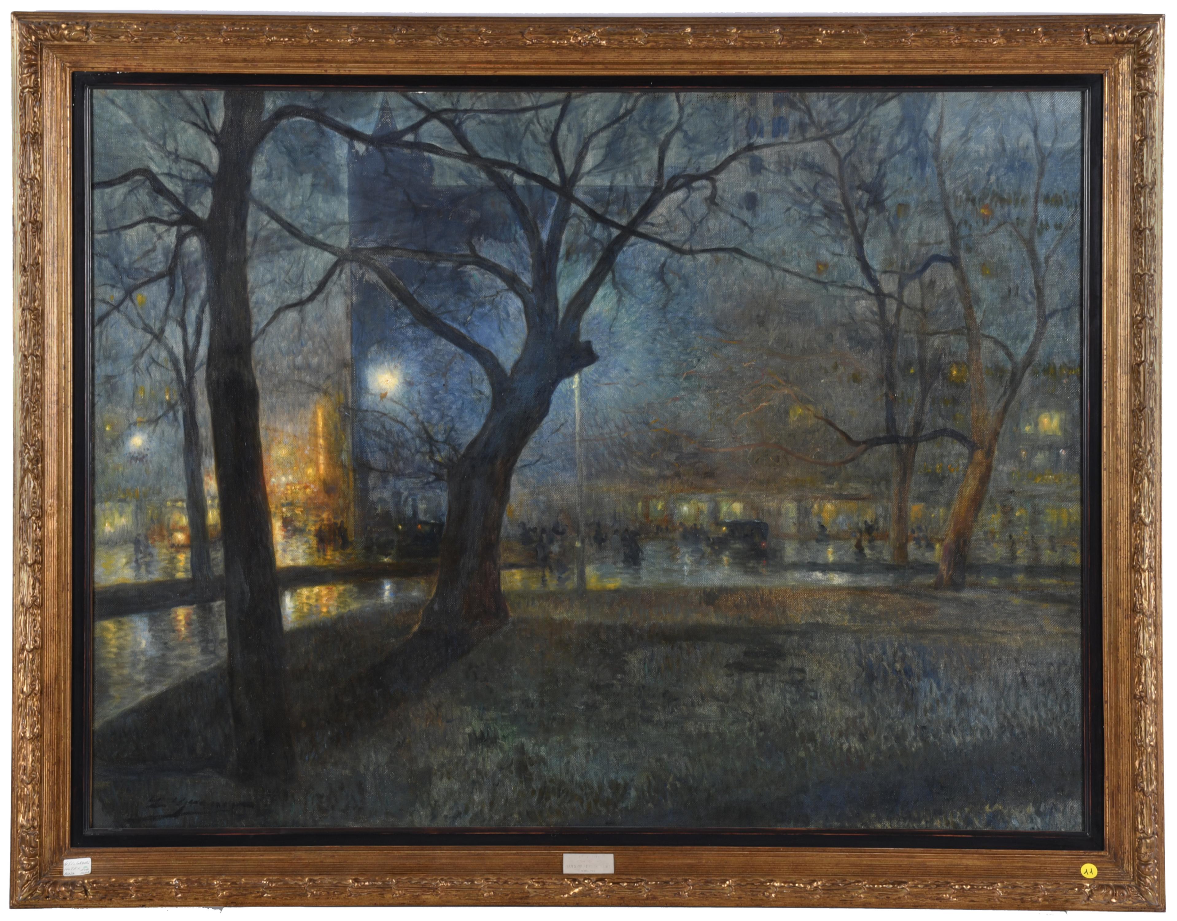 LLUÍS GRANER (1863-1929) "Central Park", Nueva York, 1915.