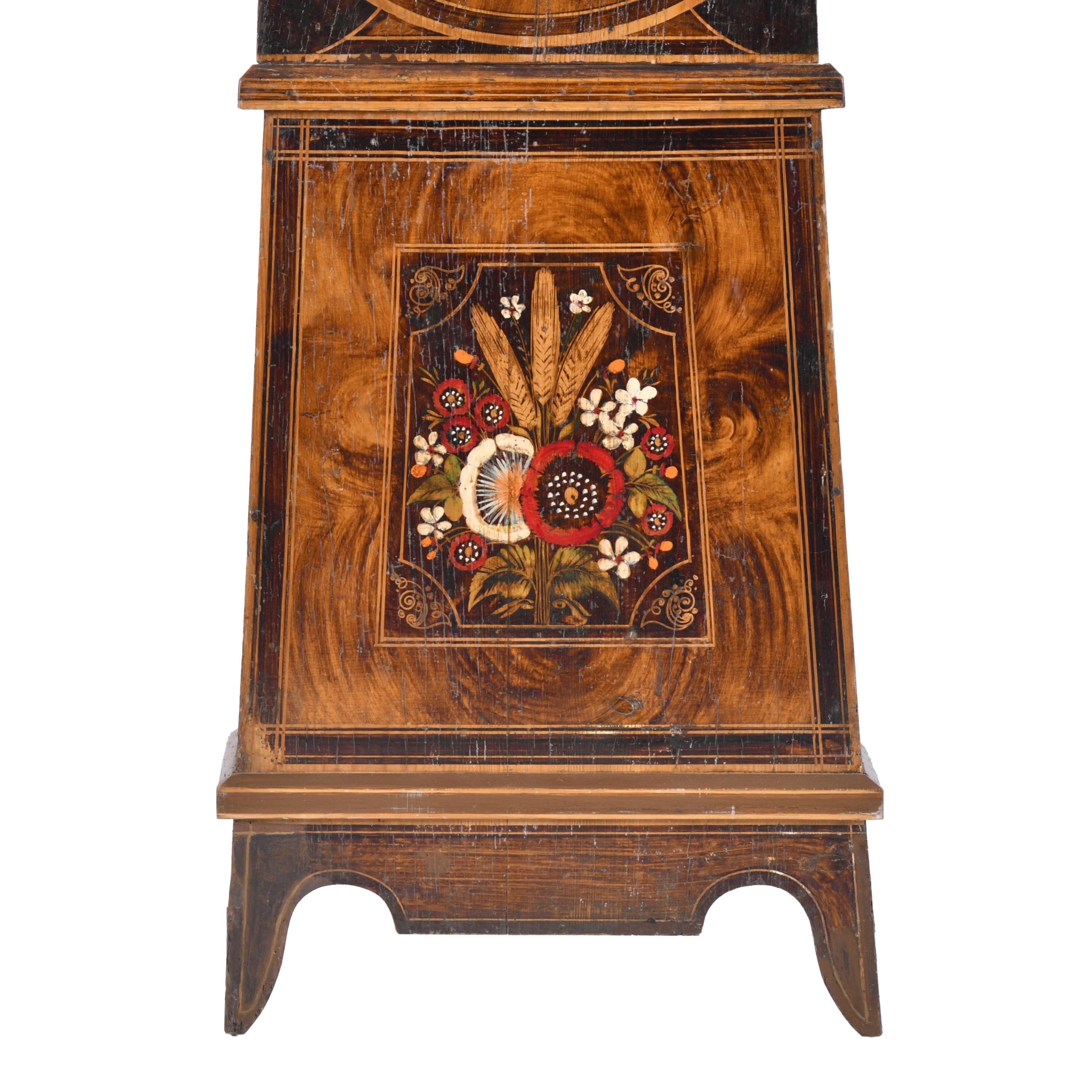 Reloj de pie, siglo XIX. 