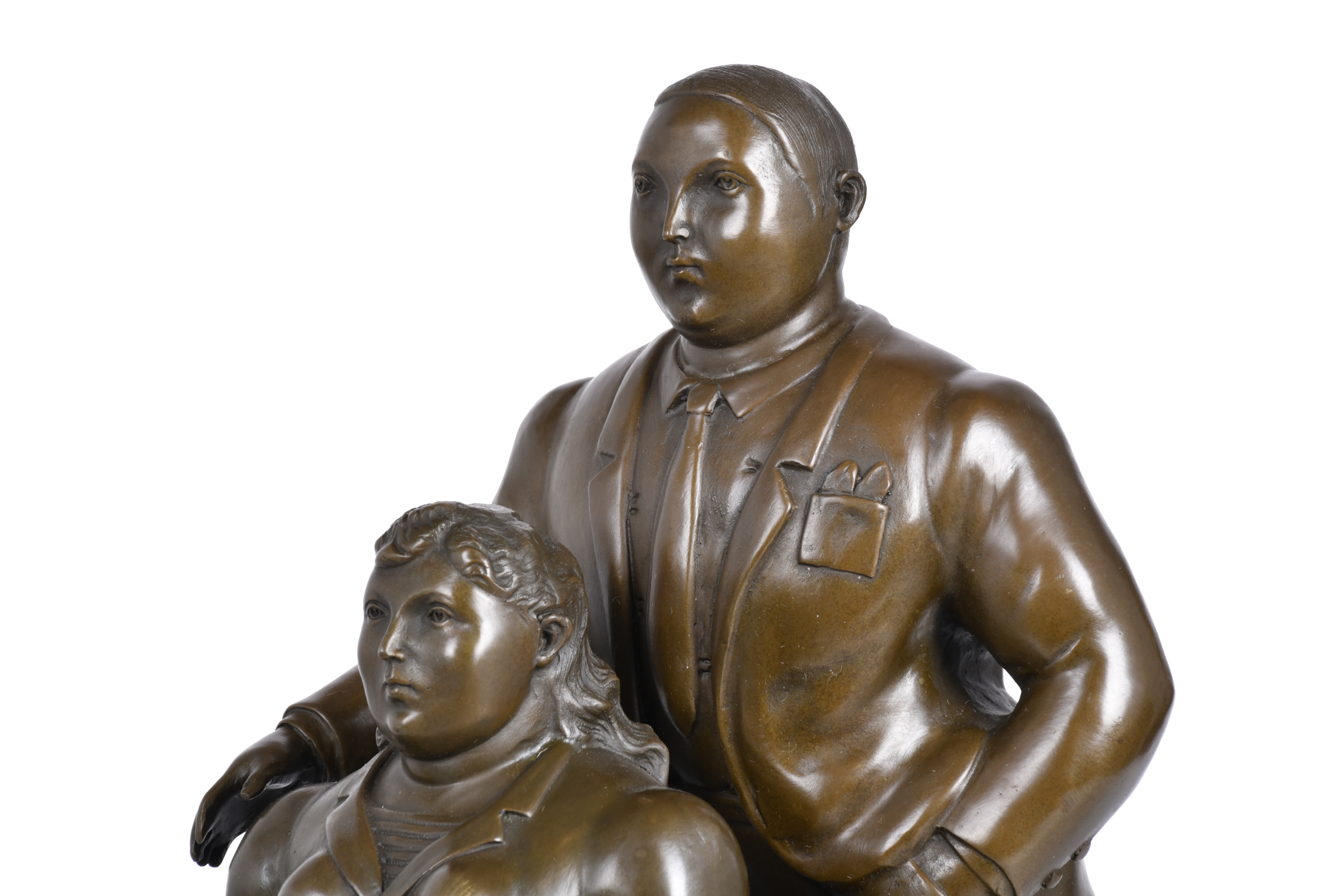 SIGUIENDO MODELOS DE FERNANDO BOTERO (1932 - 2023).  "Parej