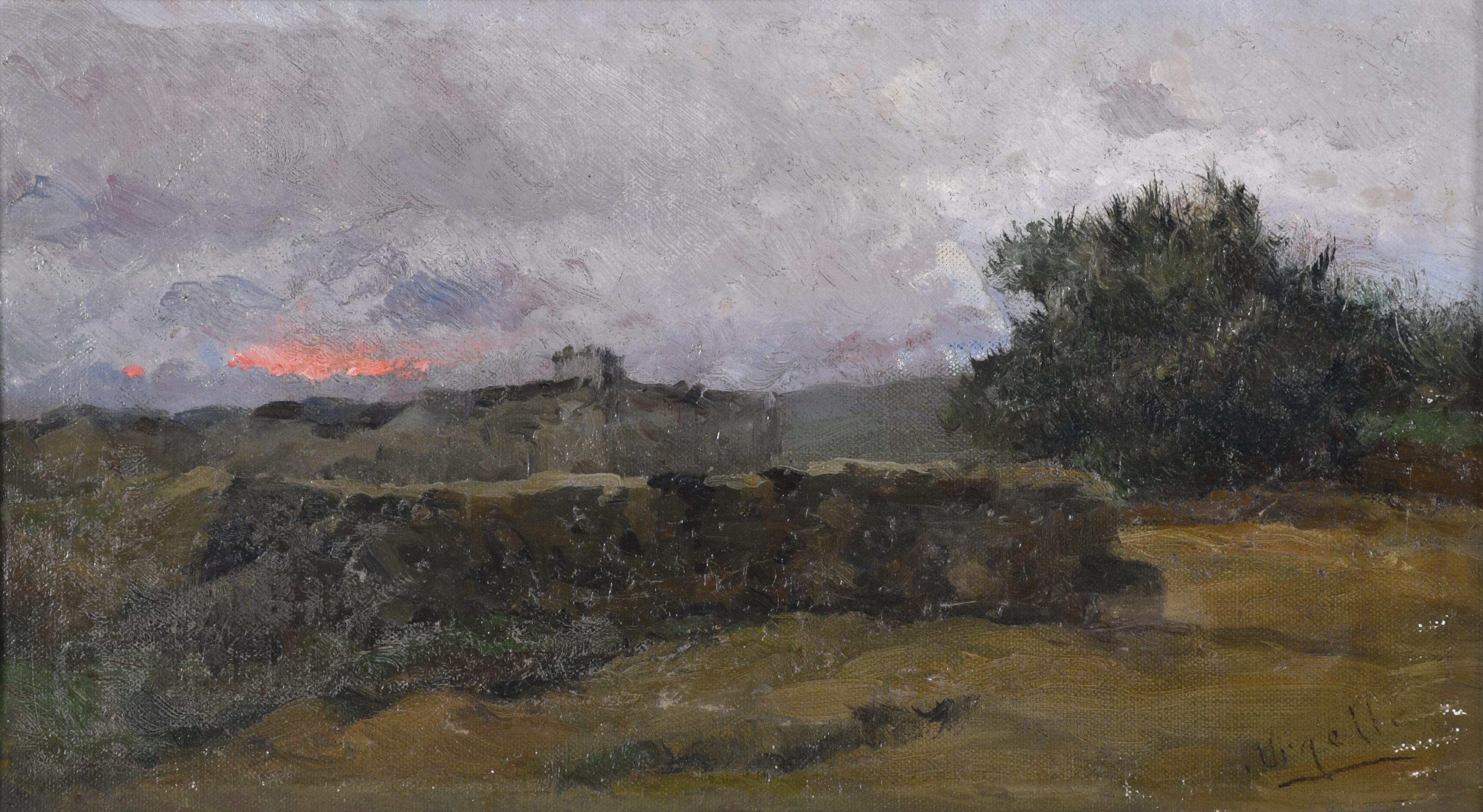 FÉLIX URGELLES DE TOVAR (1845-1919). "Paisaje".