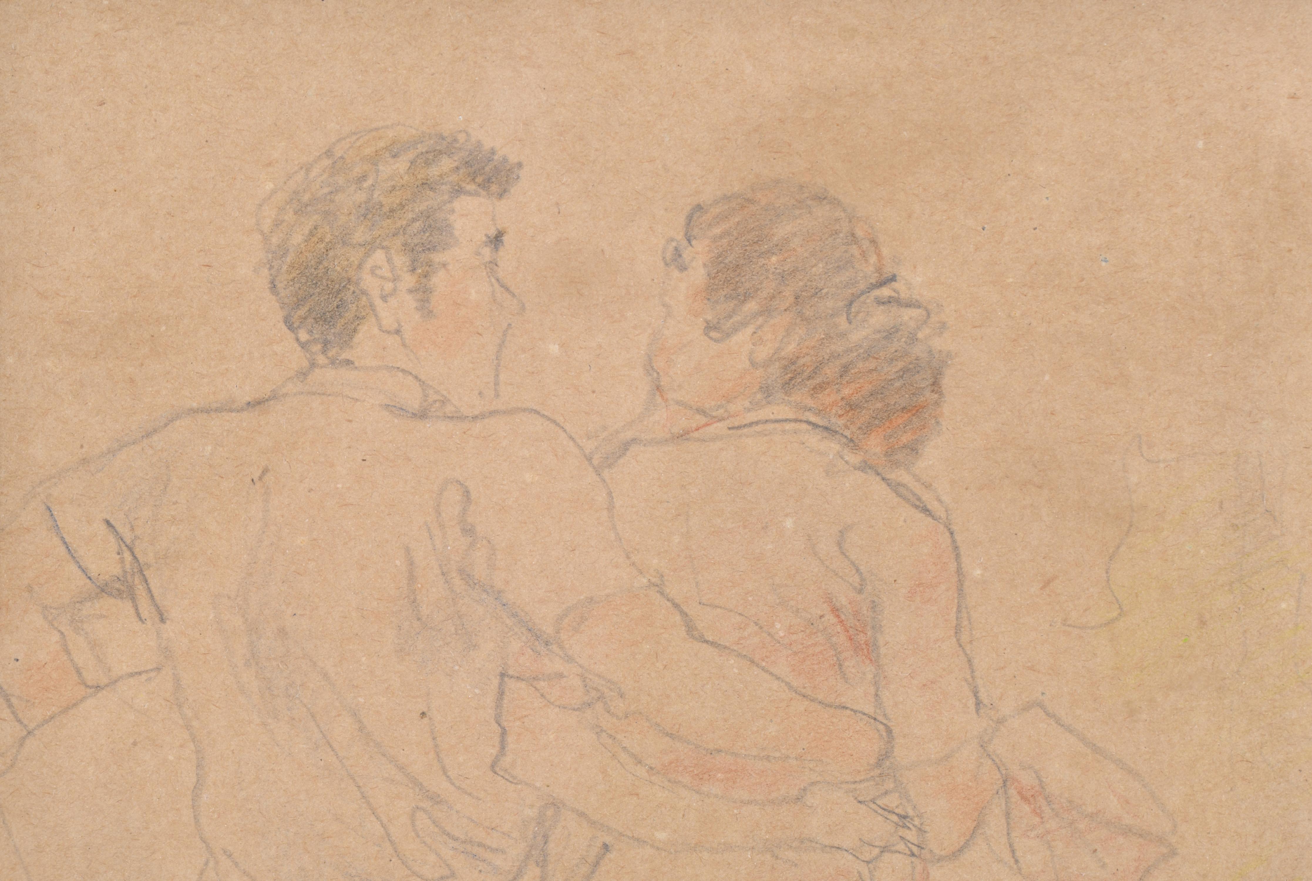 PEDRO DE VALENCIA (1902-1971).  "Pareja", 1959.