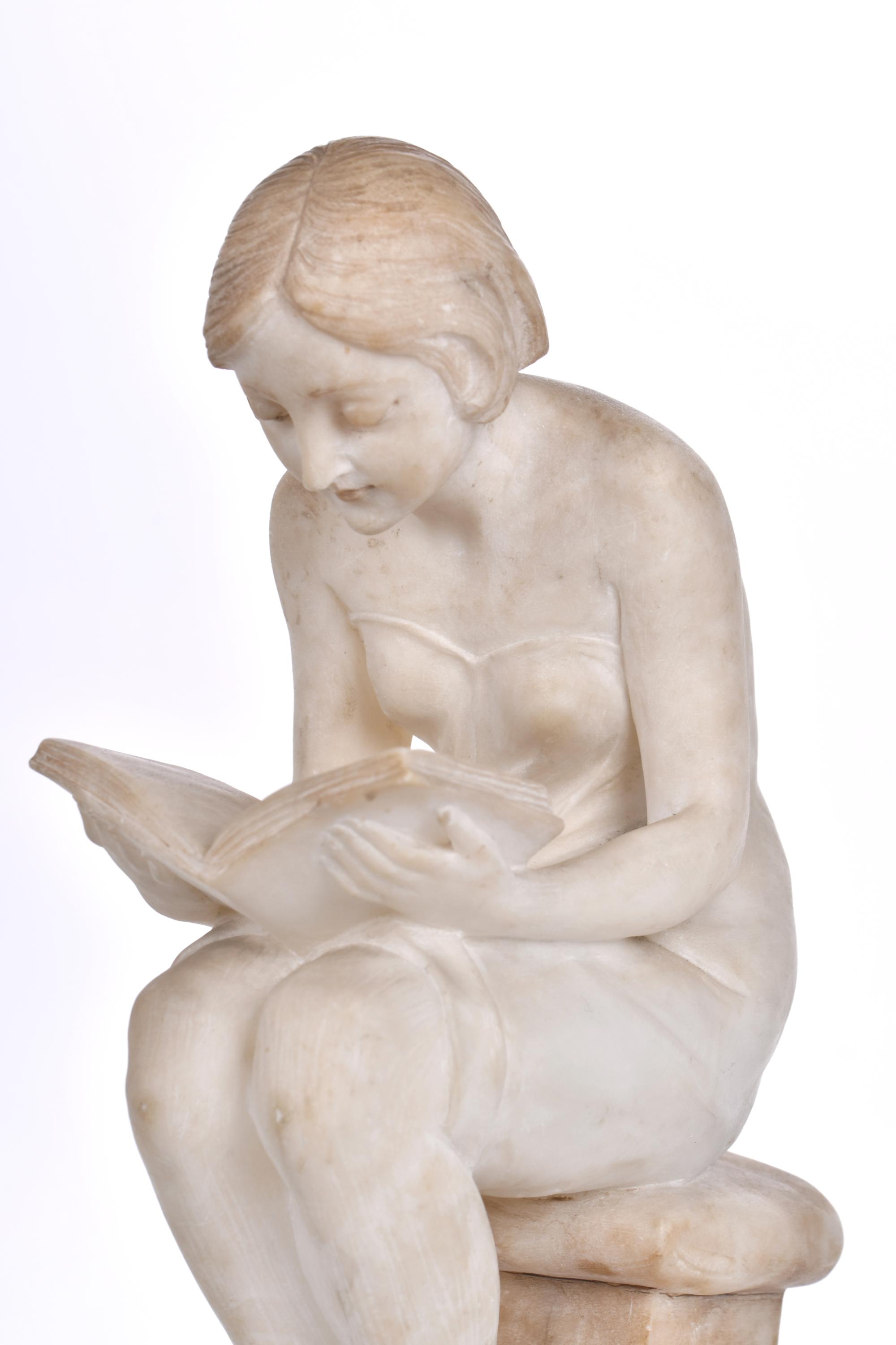 ESCUELA CATALANA, SIGLO XX. "Mujer leyendo", circa 1920.