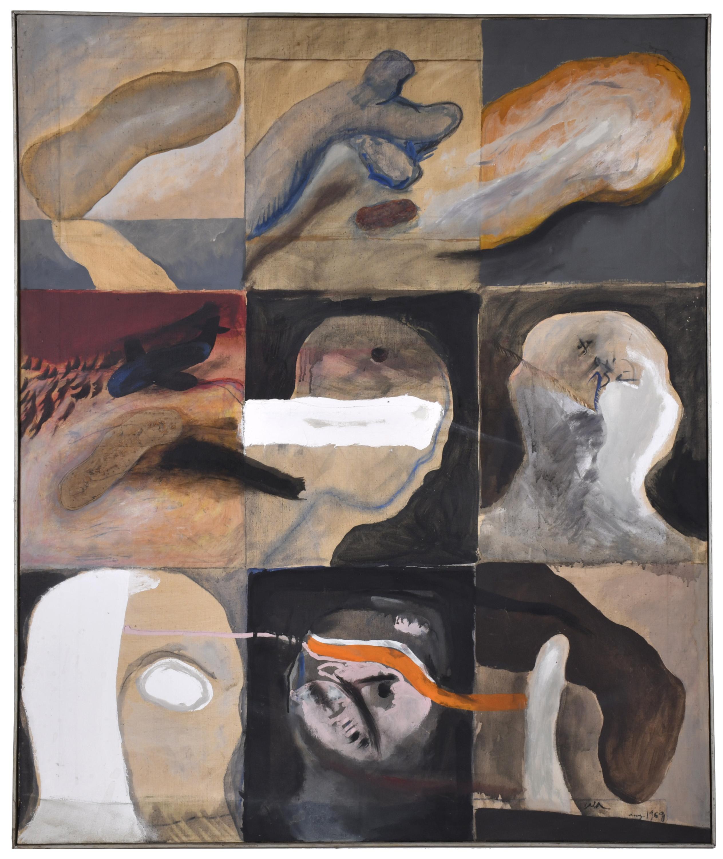 GERARD SALA  (1942). "Cabezas", 1969.