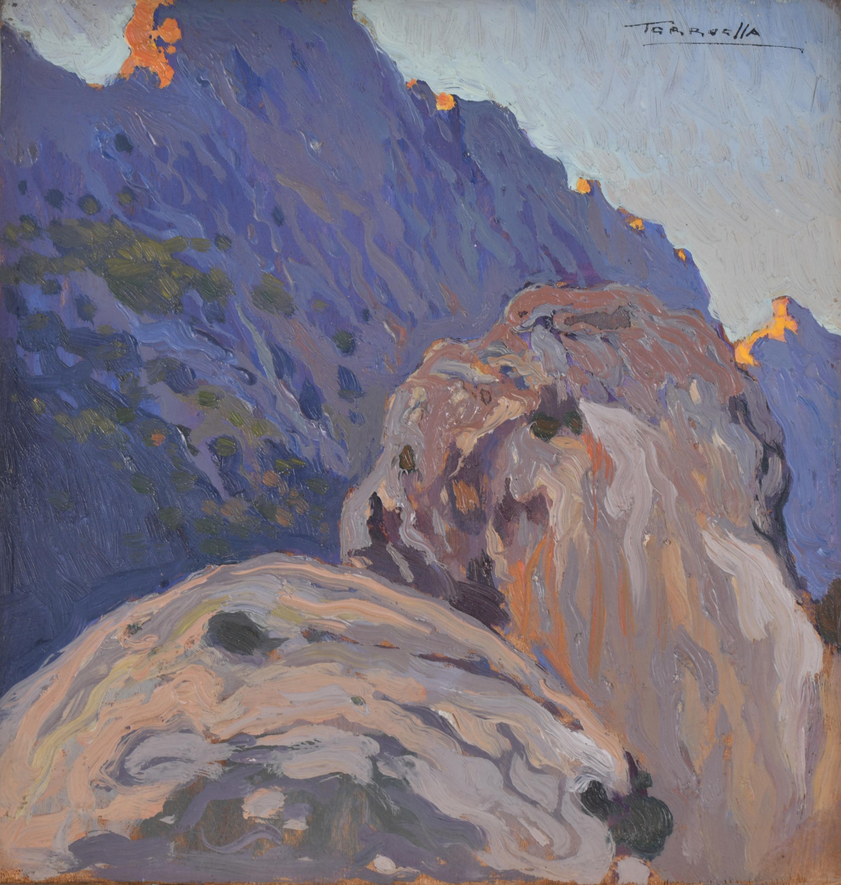 JOAQUIM TERRUELLA MATILLA (1891-1957). "Montañas". 