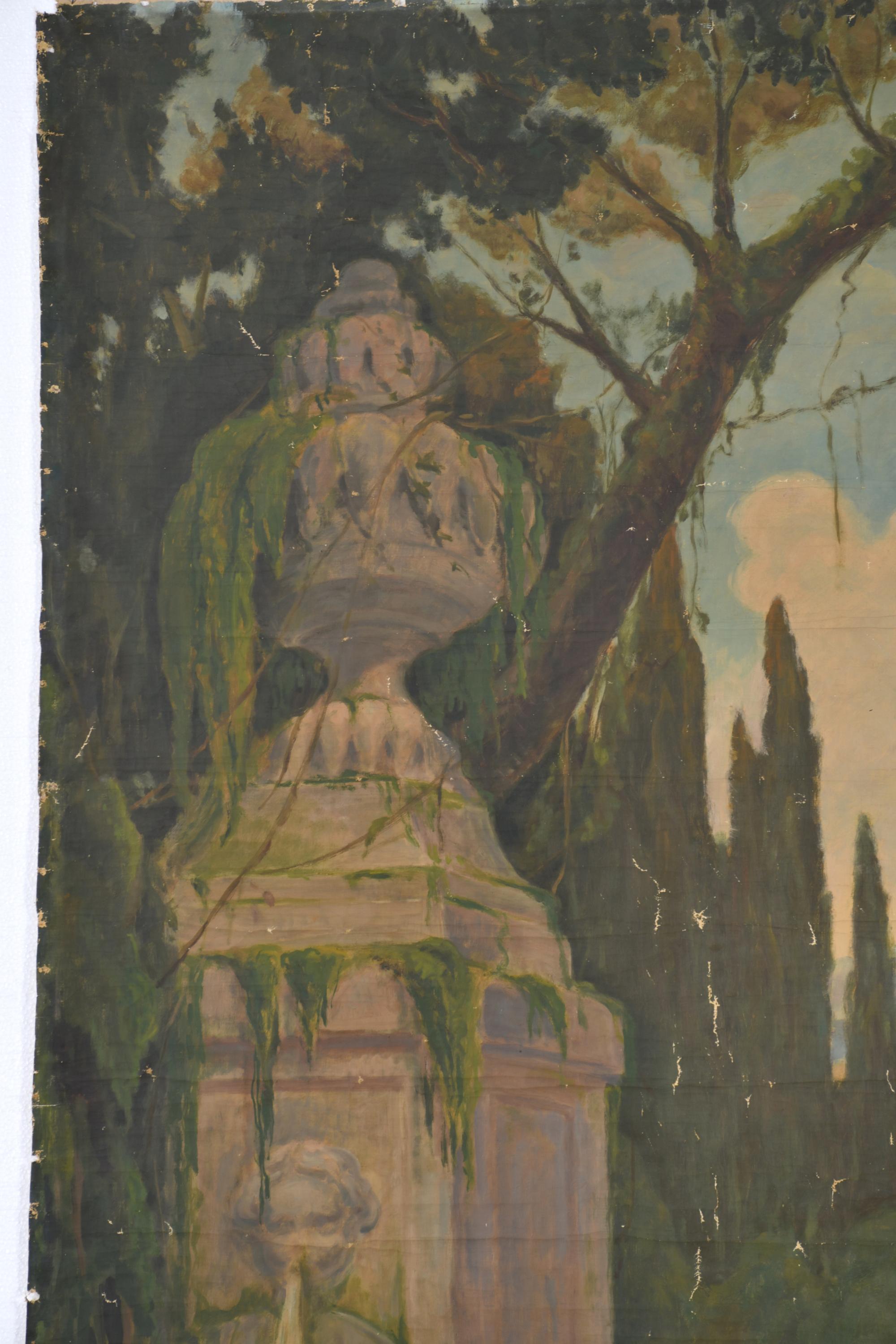 DIONÍS RENART GARCÍA (1878-1946).  "Joven con mandolina". 