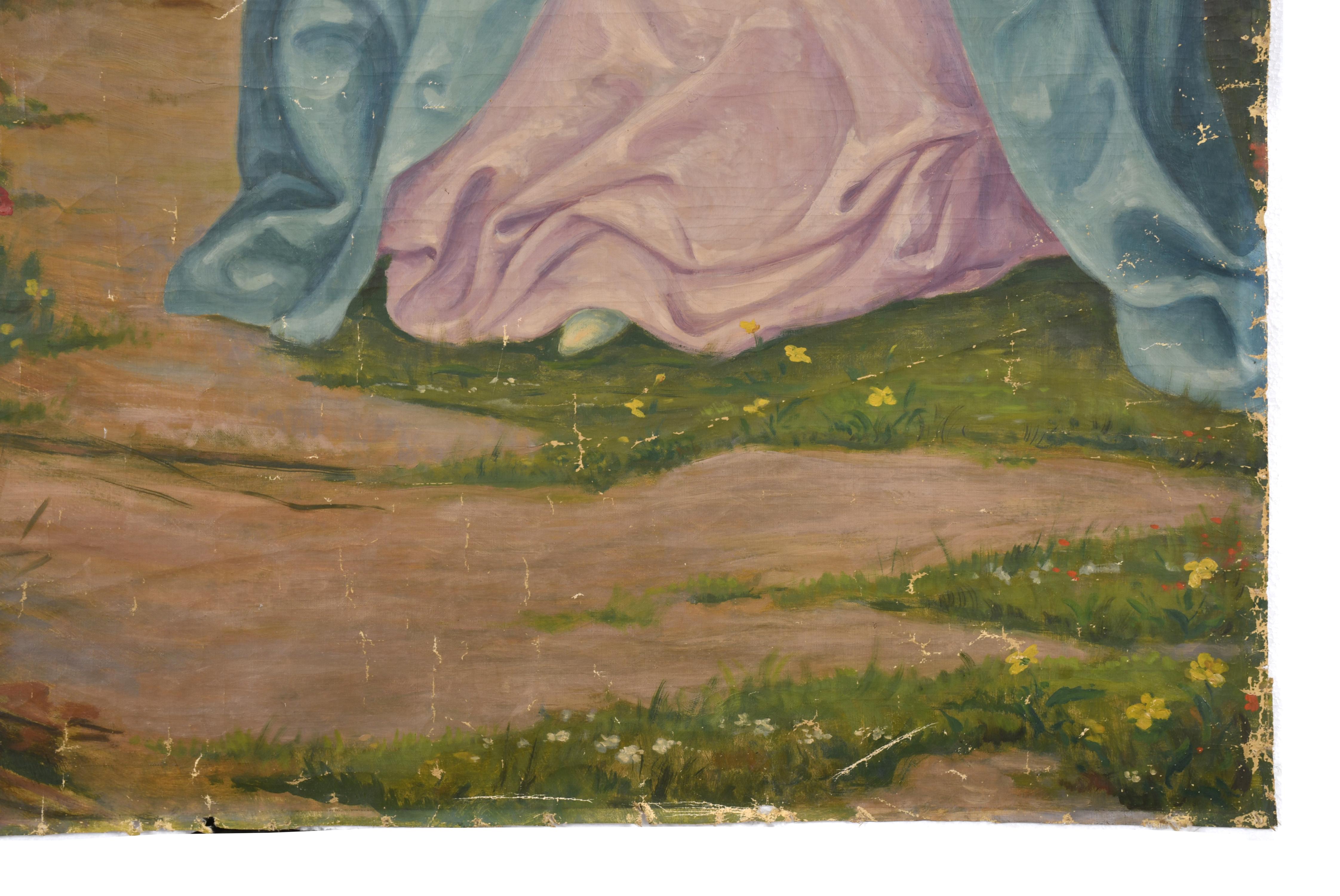 DIONÍS RENART GARCÍA (1878-1946).  "Joven con mandolina". 
