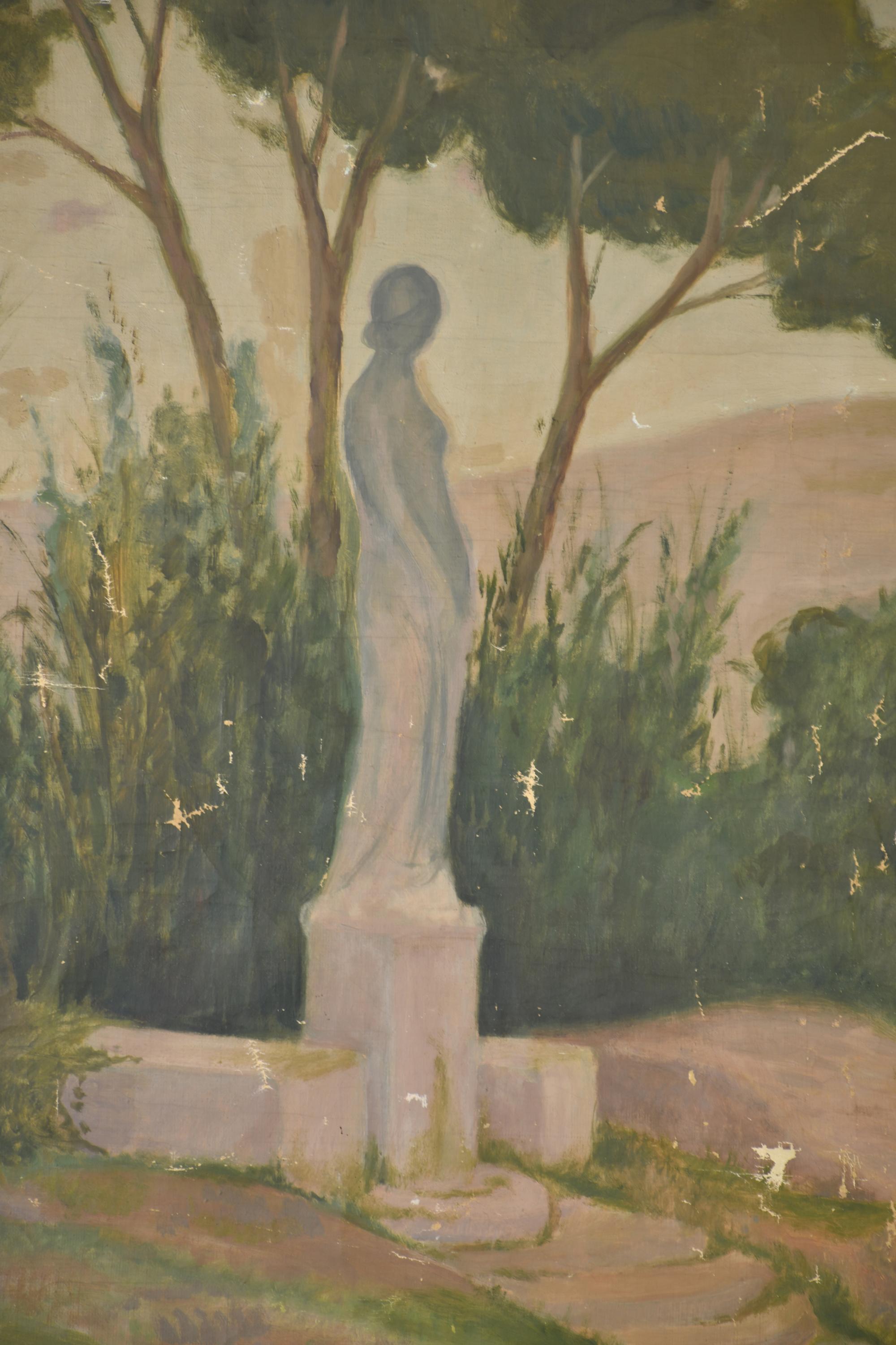 DIONÍS RENART GARCÍA (1878-1946).  "Joven tocando la flauta