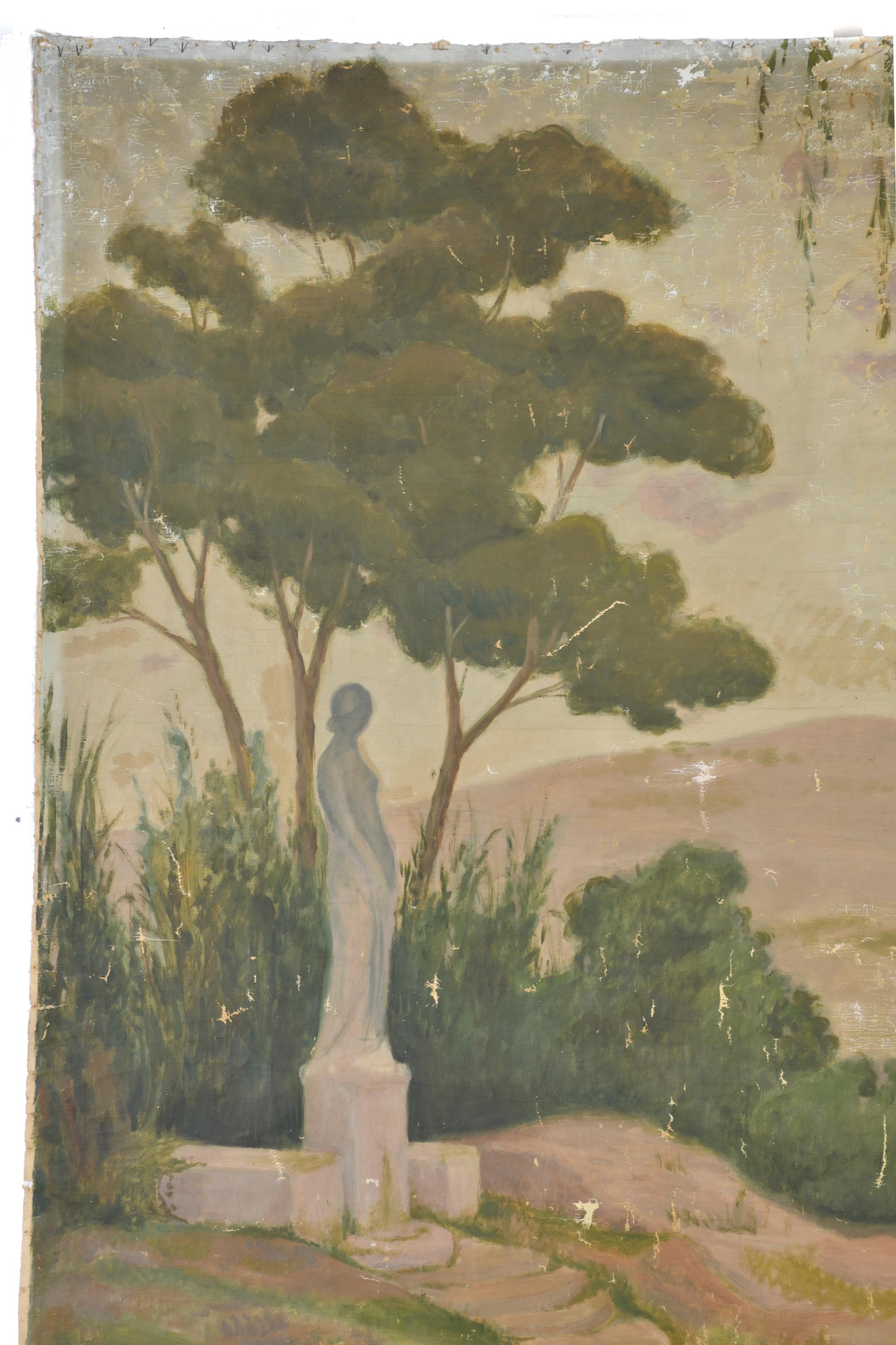 DIONÍS RENART GARCÍA (1878-1946).  "Joven tocando la flauta