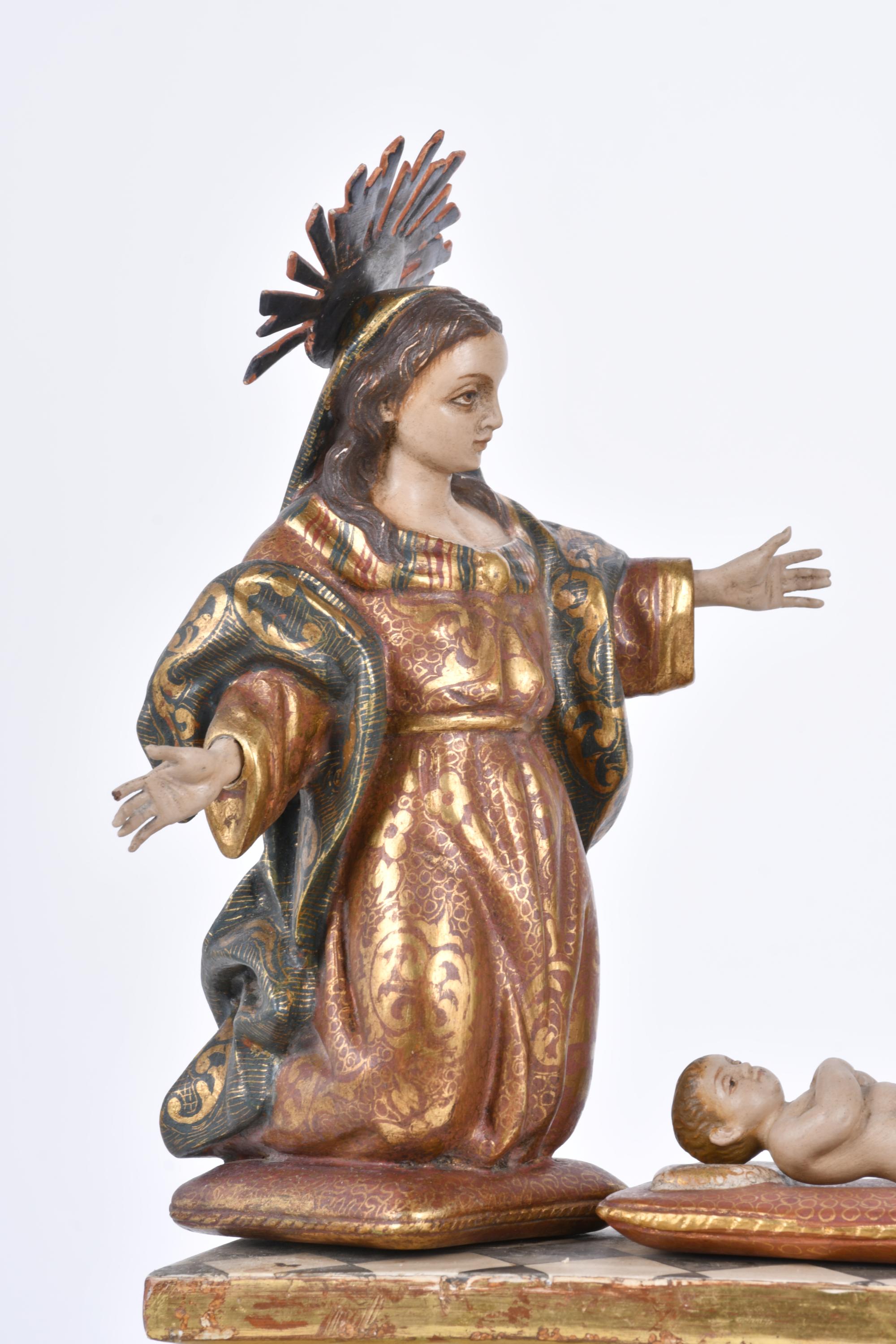 ESCUELA ESPAÑOLA, SIGLO XIX. "Nacimiento".