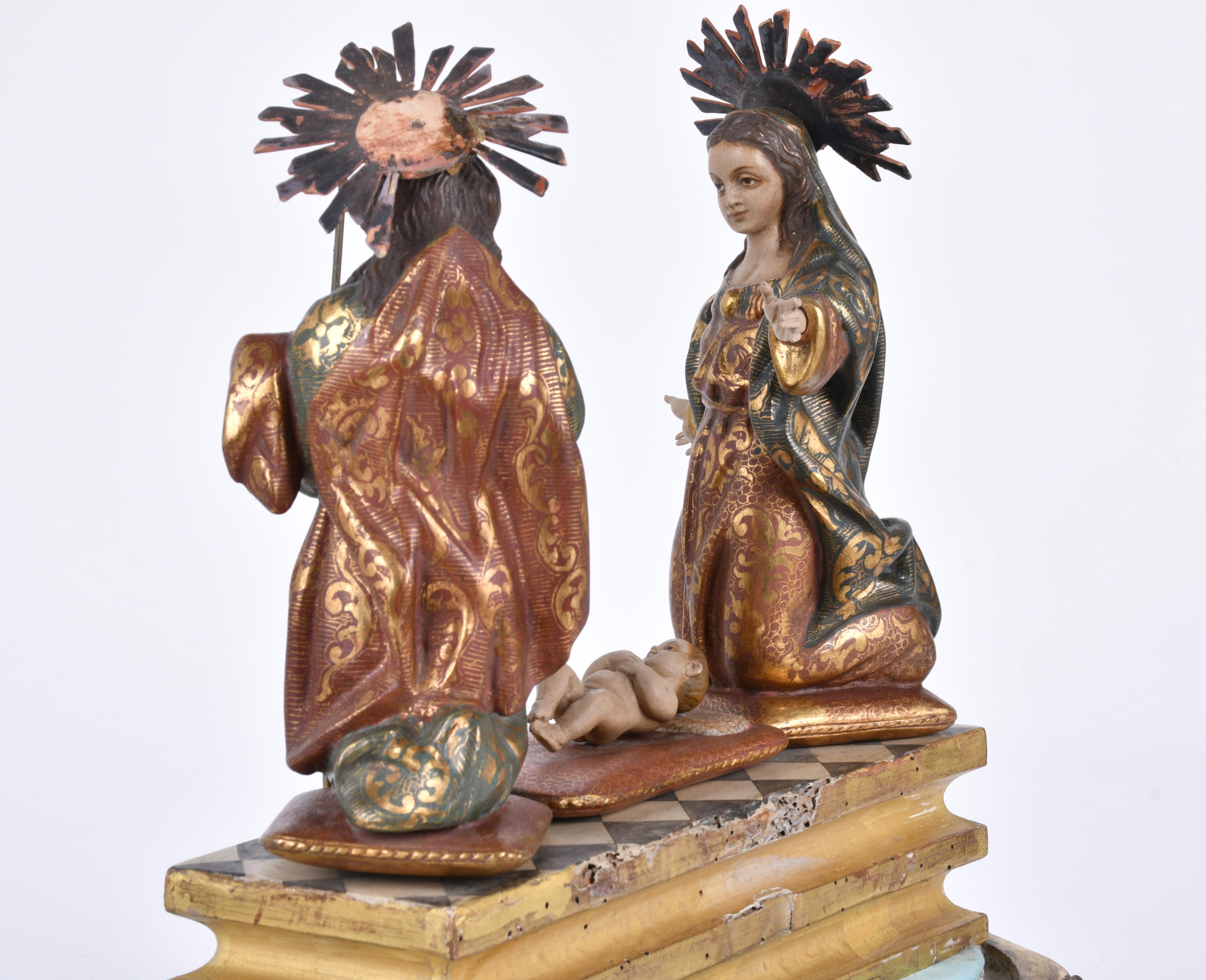 ESCUELA ESPAÑOLA, SIGLO XIX. "Nacimiento".