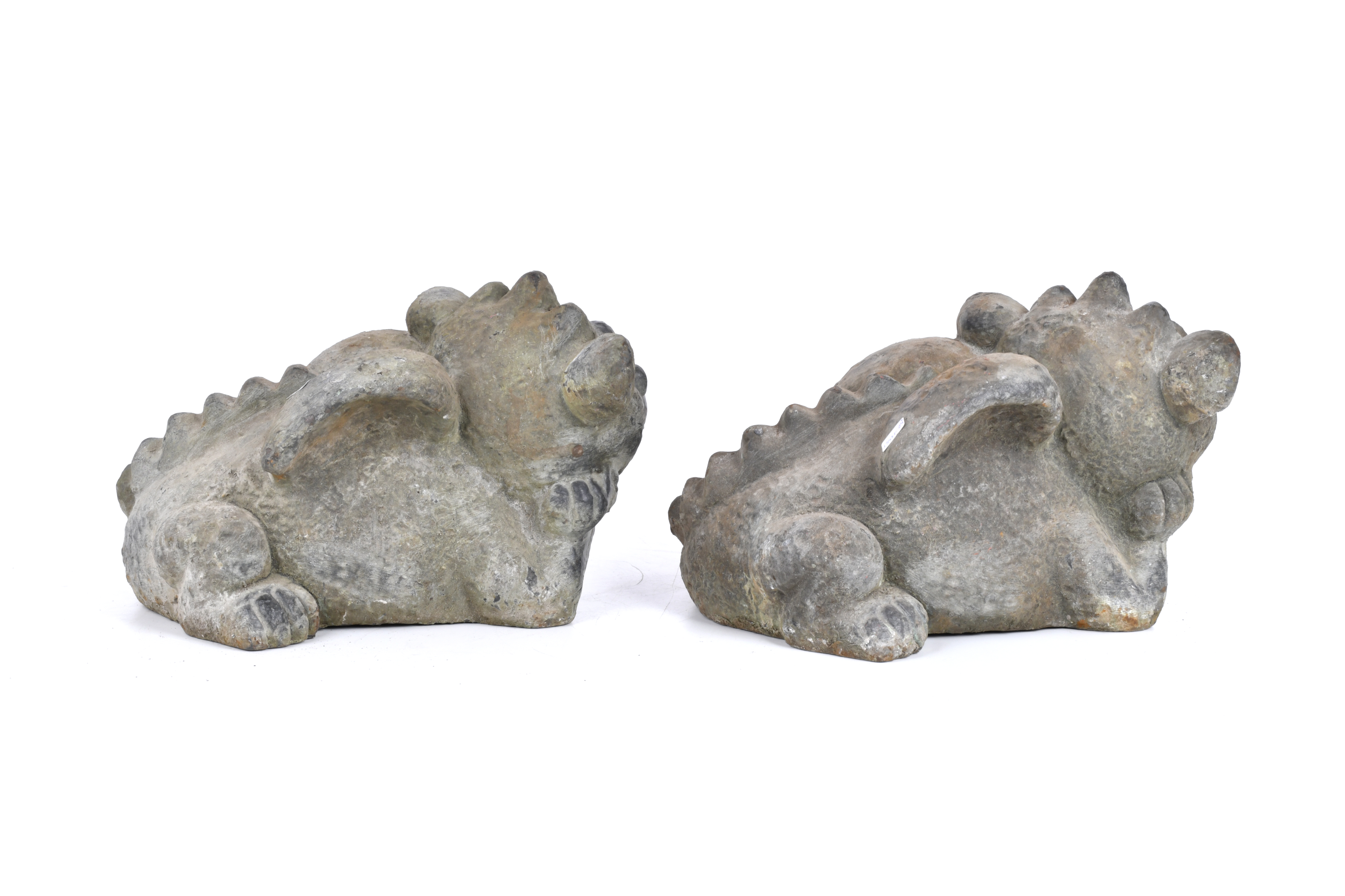 Pareja de dragones para jardín. 