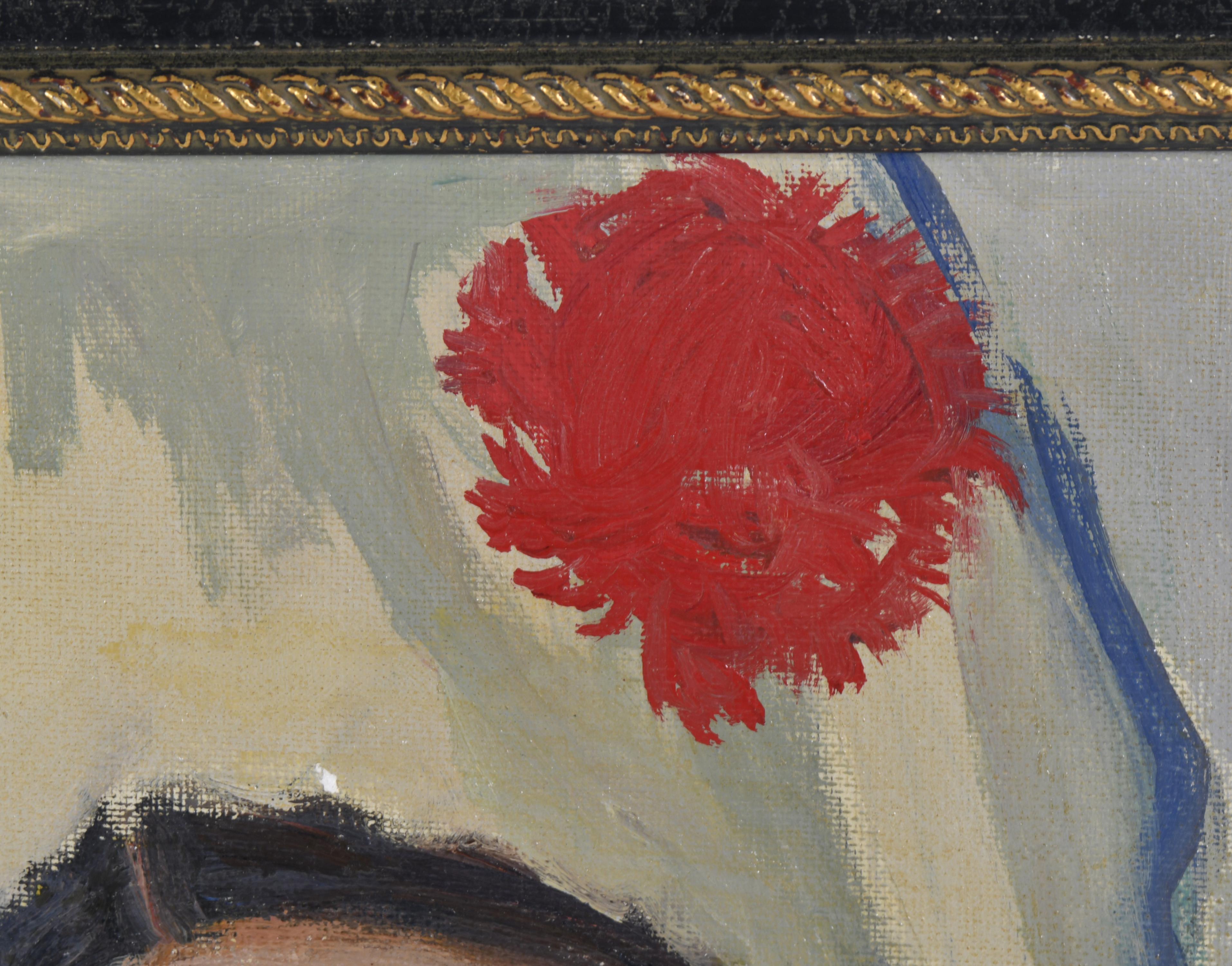ALFRED OPISSO CARDONA (1907-1980). "Joven con mantilla y cl