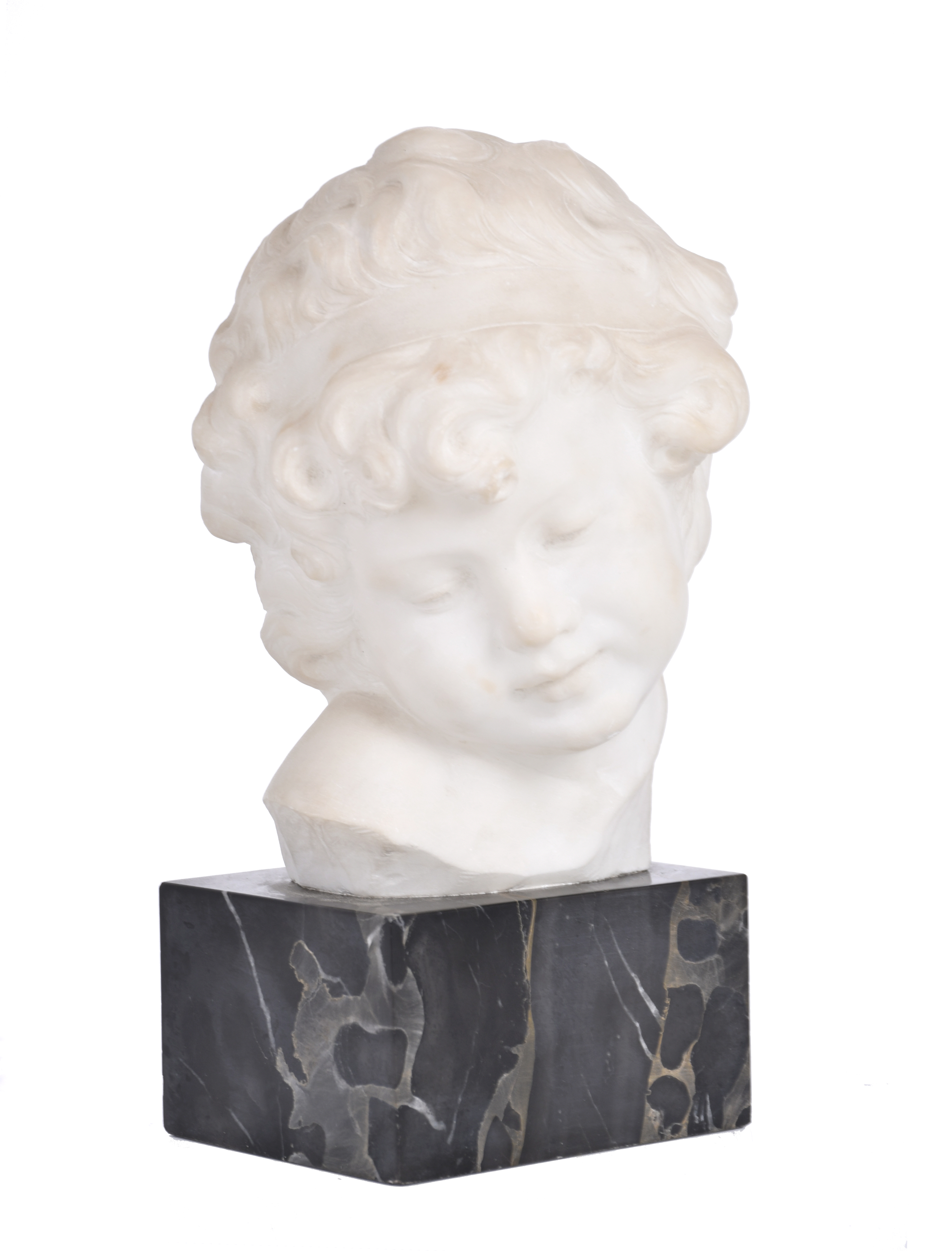 GUGLIELMO PUGI (1850 - 1915). Cabeza de niño. 