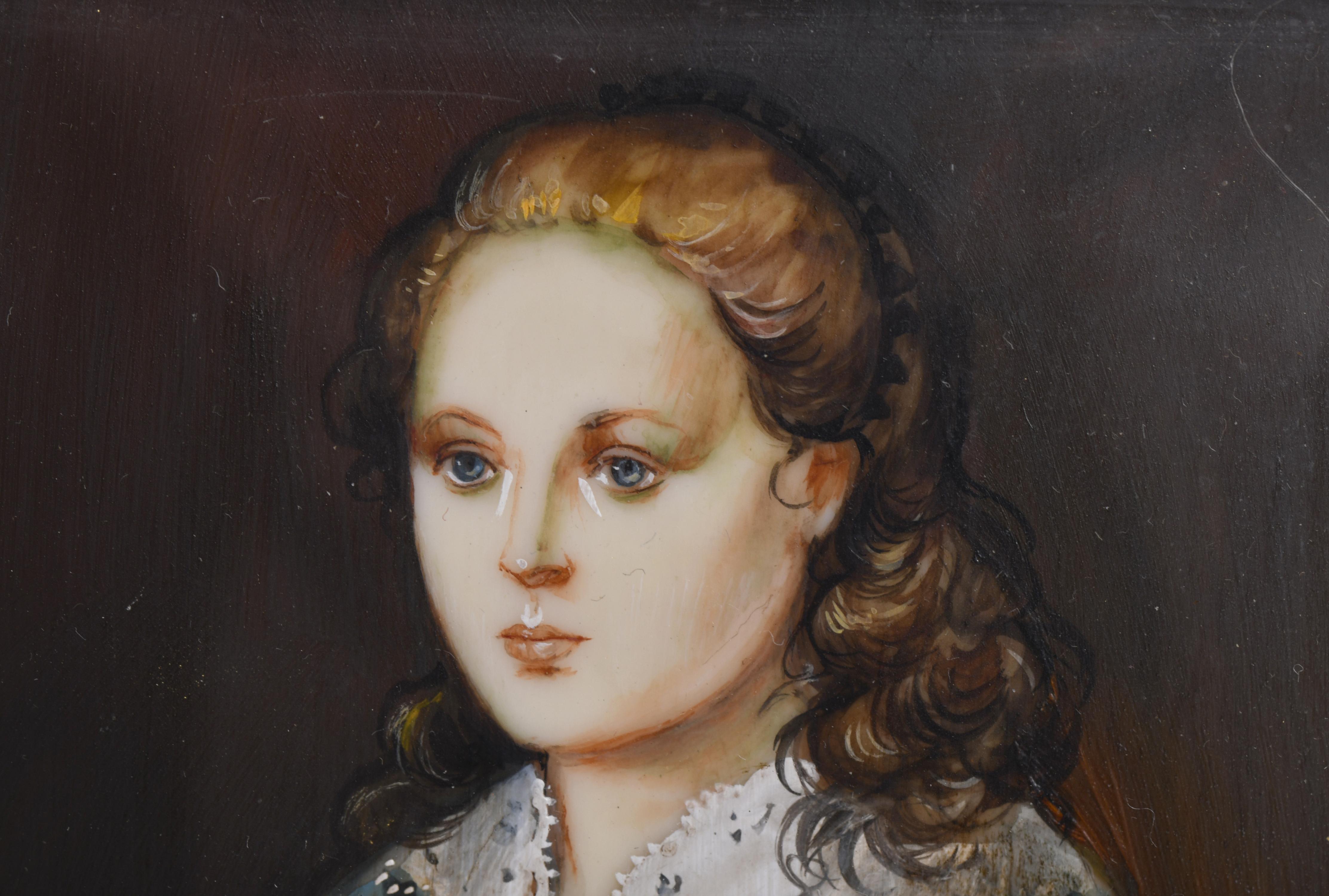 Miniatura francesa "Joven", siglo XX. 